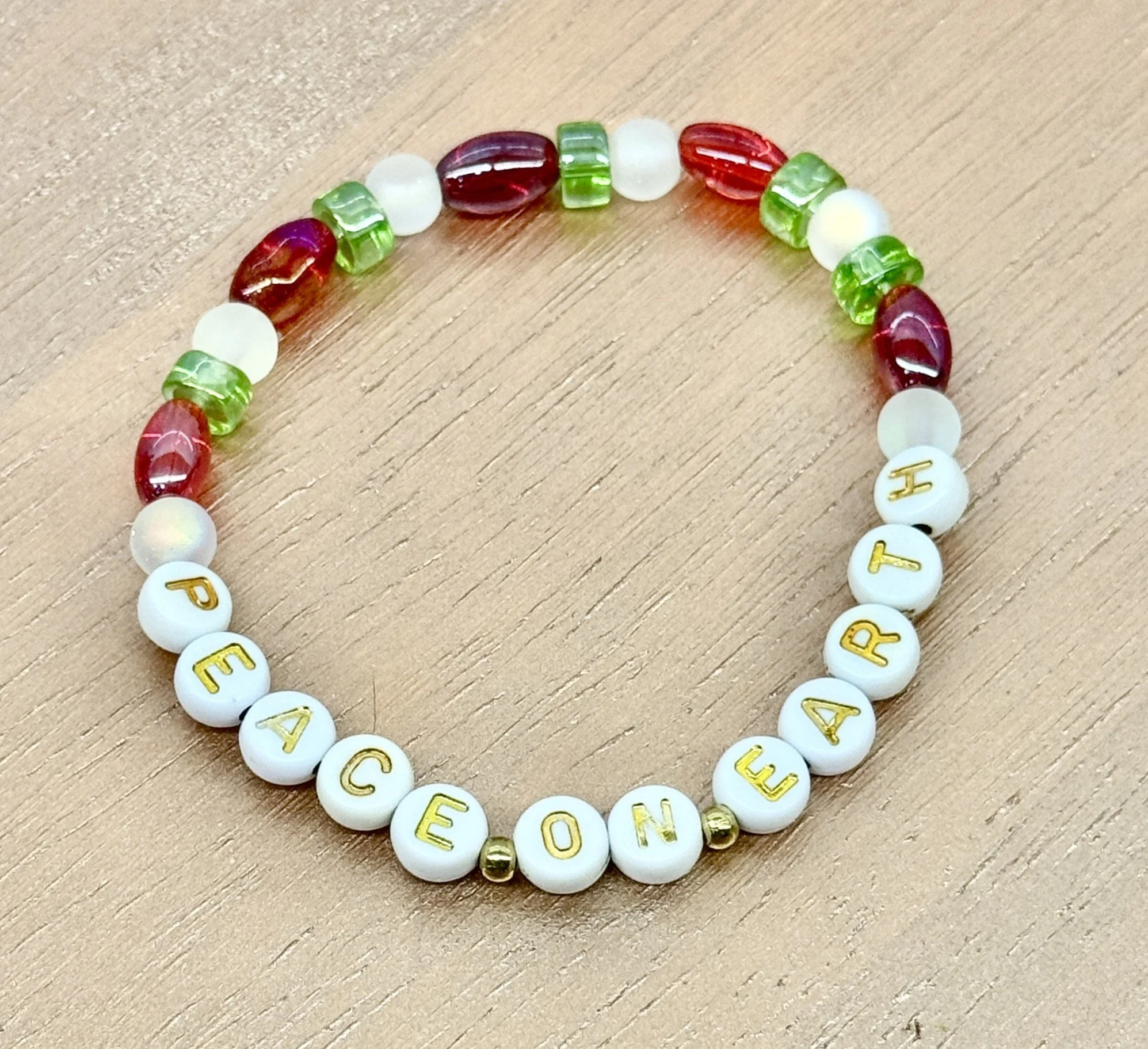 "Peace on Earth" Christmas Bracelet