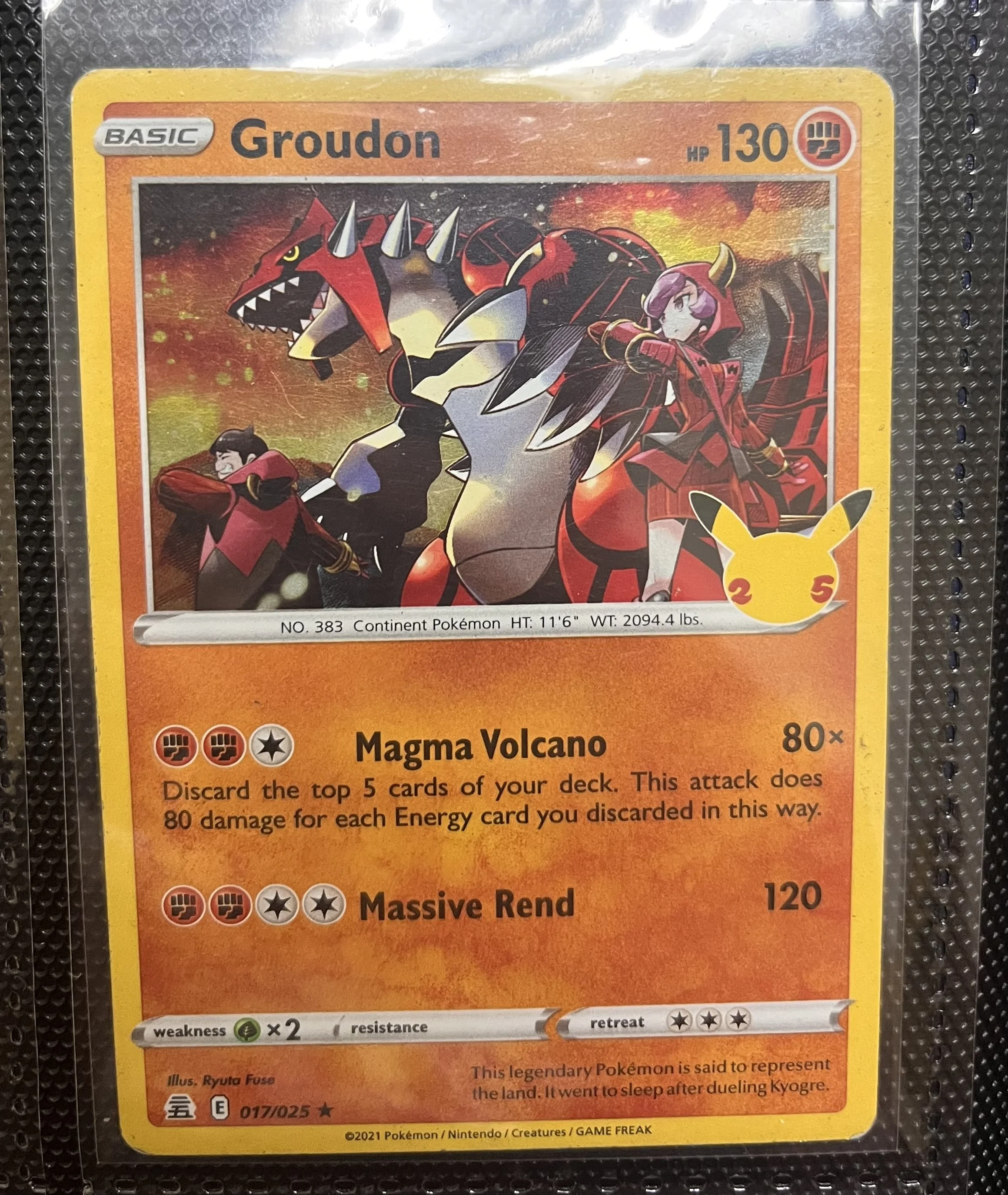 Groudon (Single Card)