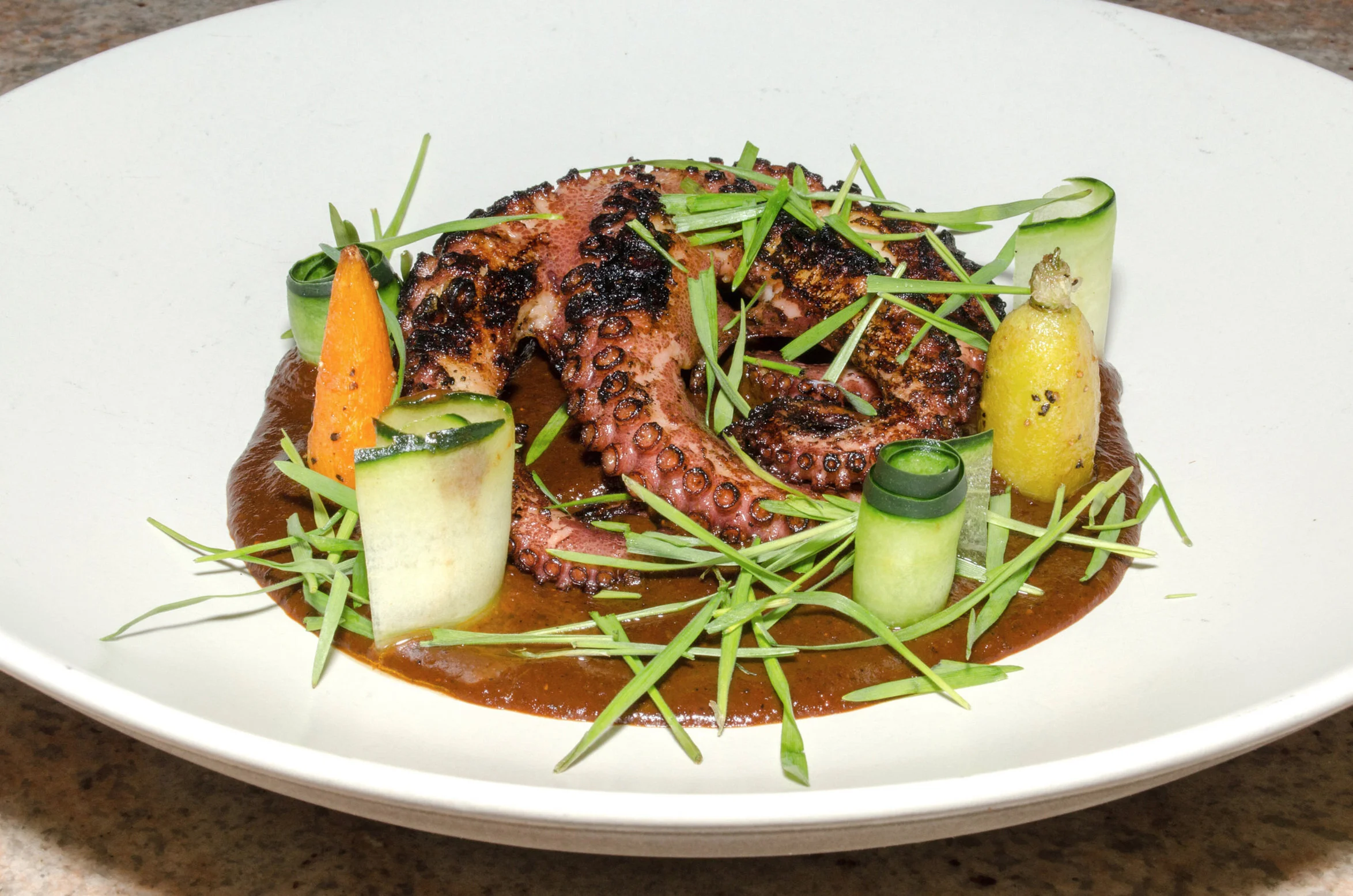 Octopus in Mole Sauce