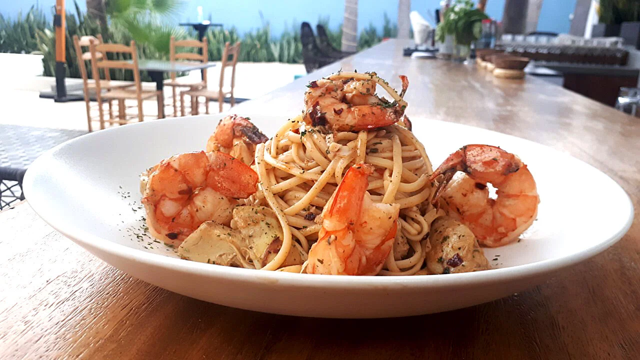 Shrimp and Artichoke Linguini