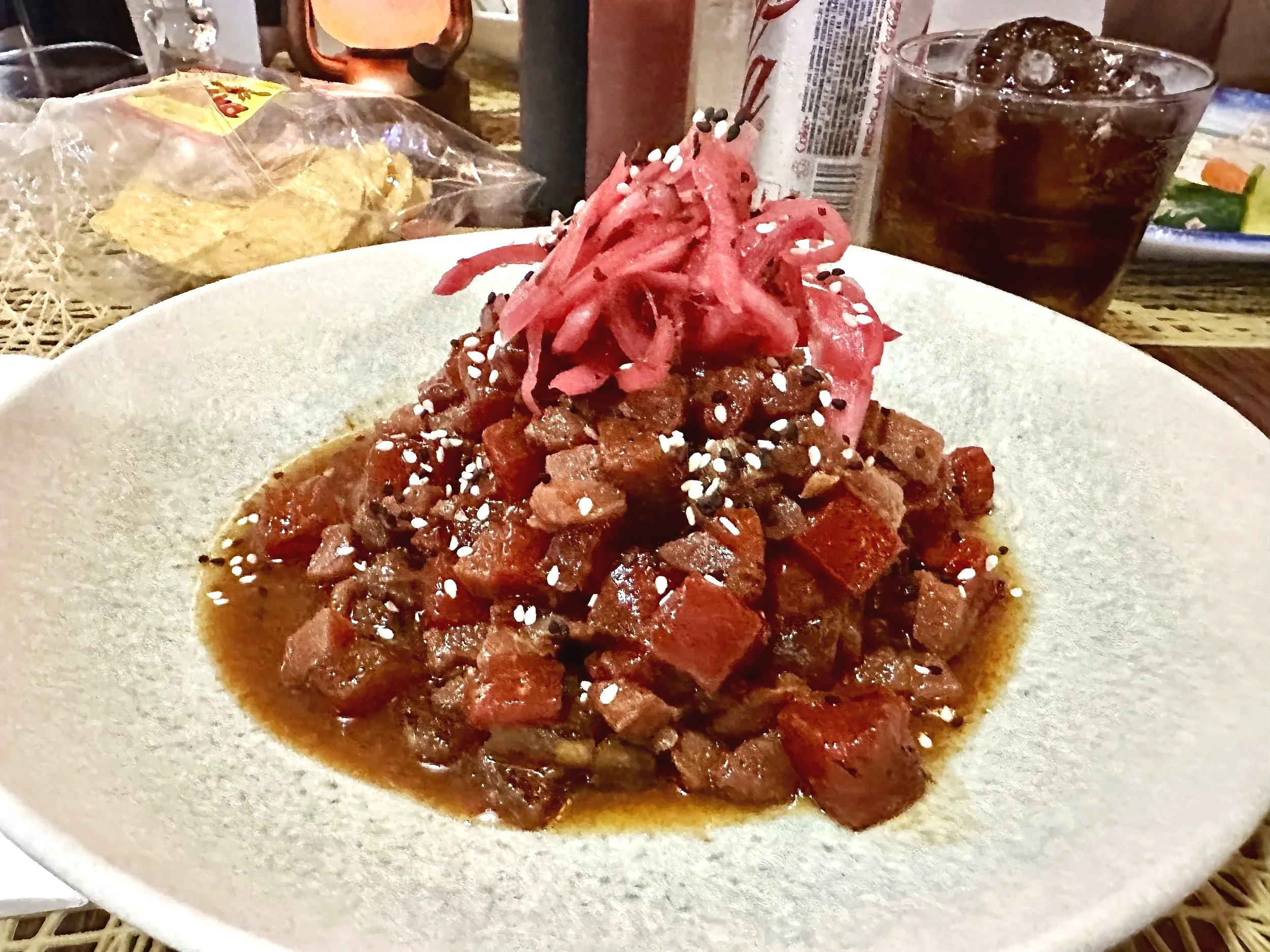 Grilled Watermelon & Tuna Ceviche