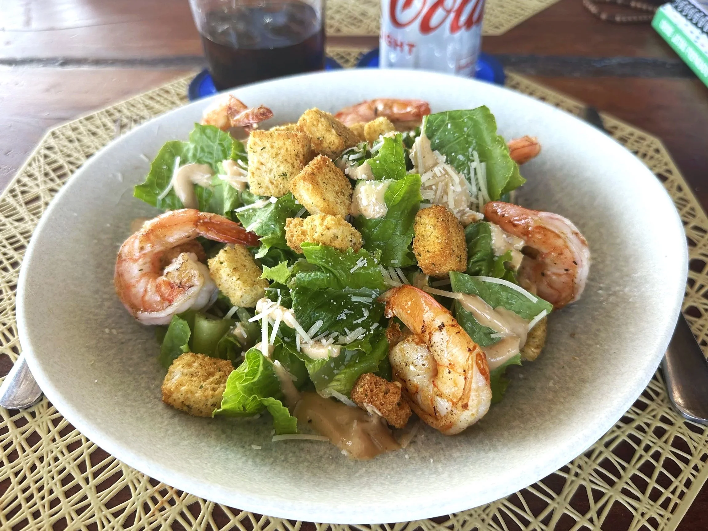 Caesar Salad with Shrimp