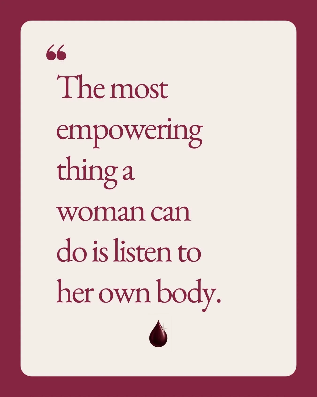 This sounds simple, but it changes everything.

Most women have been taught to disconnect from their bodies. To push through, override, and keep going no matter what.

Learning to listen is where things start to shift. Your energy makes more sense. Y