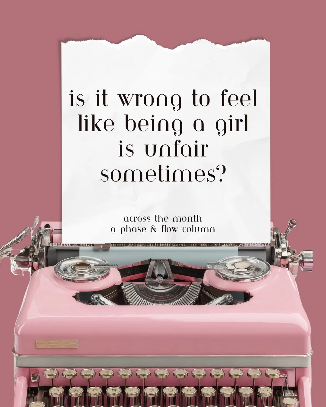 A lot of women carry quiet guilt around admitting that parts of womanhood can feel difficult.

Not because they hate being women.
Not because there isn&rsquo;t beauty in it.
But because there&rsquo;s often an unspoken expectation to carry discomfort 