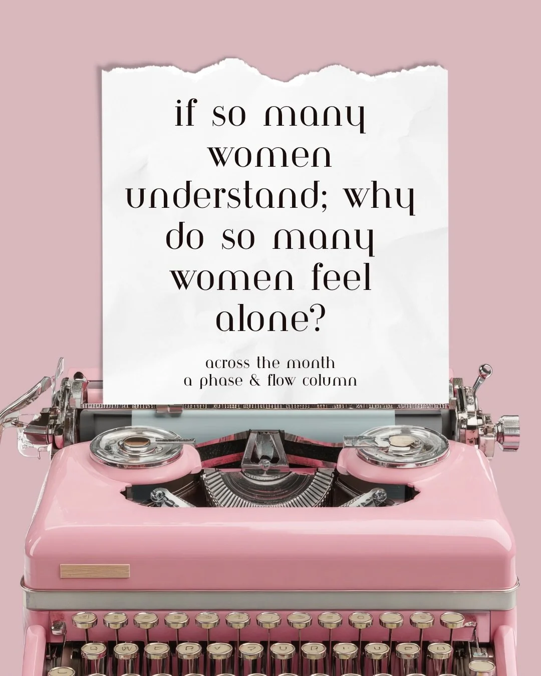There is something strangely lonely about experiences that so many women share.

Pain. Burnout. Insecurity. Hormonal fluctuations. Fertility struggles. The pressure to hold everything together.

Many of us understand these experiences intimately, yet