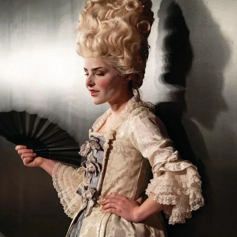 Lyric Soprano Karen Ann Mason, behind-the-scenes photo, opera singer, classical voice, Amadeus, UNCSA