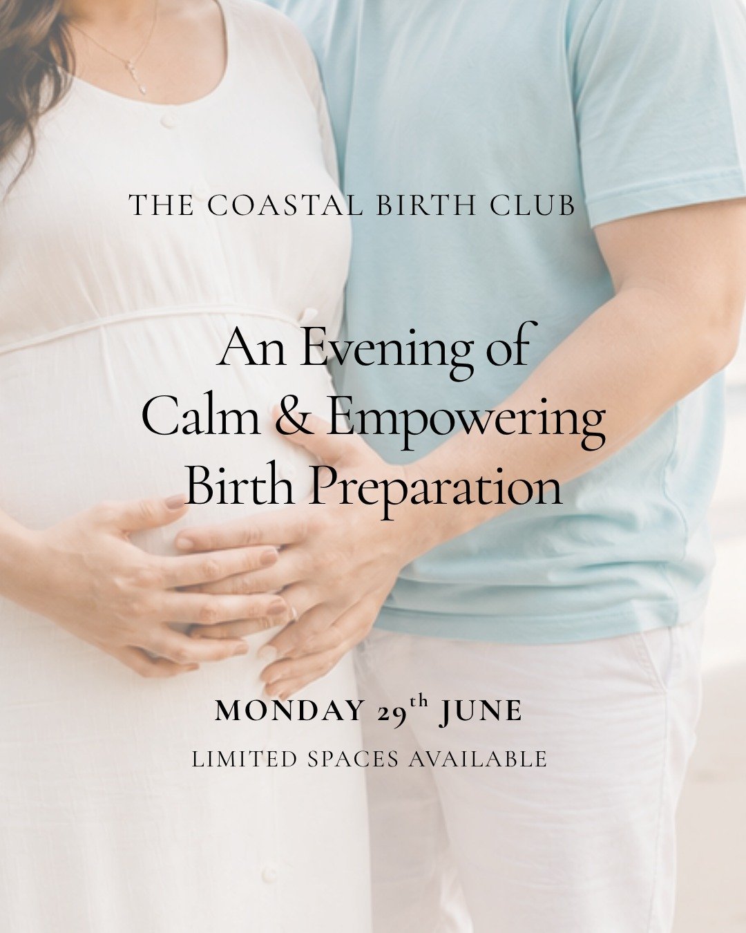 I am so excited to invite you to an evening with The Coastal Birth Club 🌊

Join us for an exclusive opening event designed to help you feel calm, informed and empowered as you prepare for labour and birth. Whether this is your first pregnancy or you
