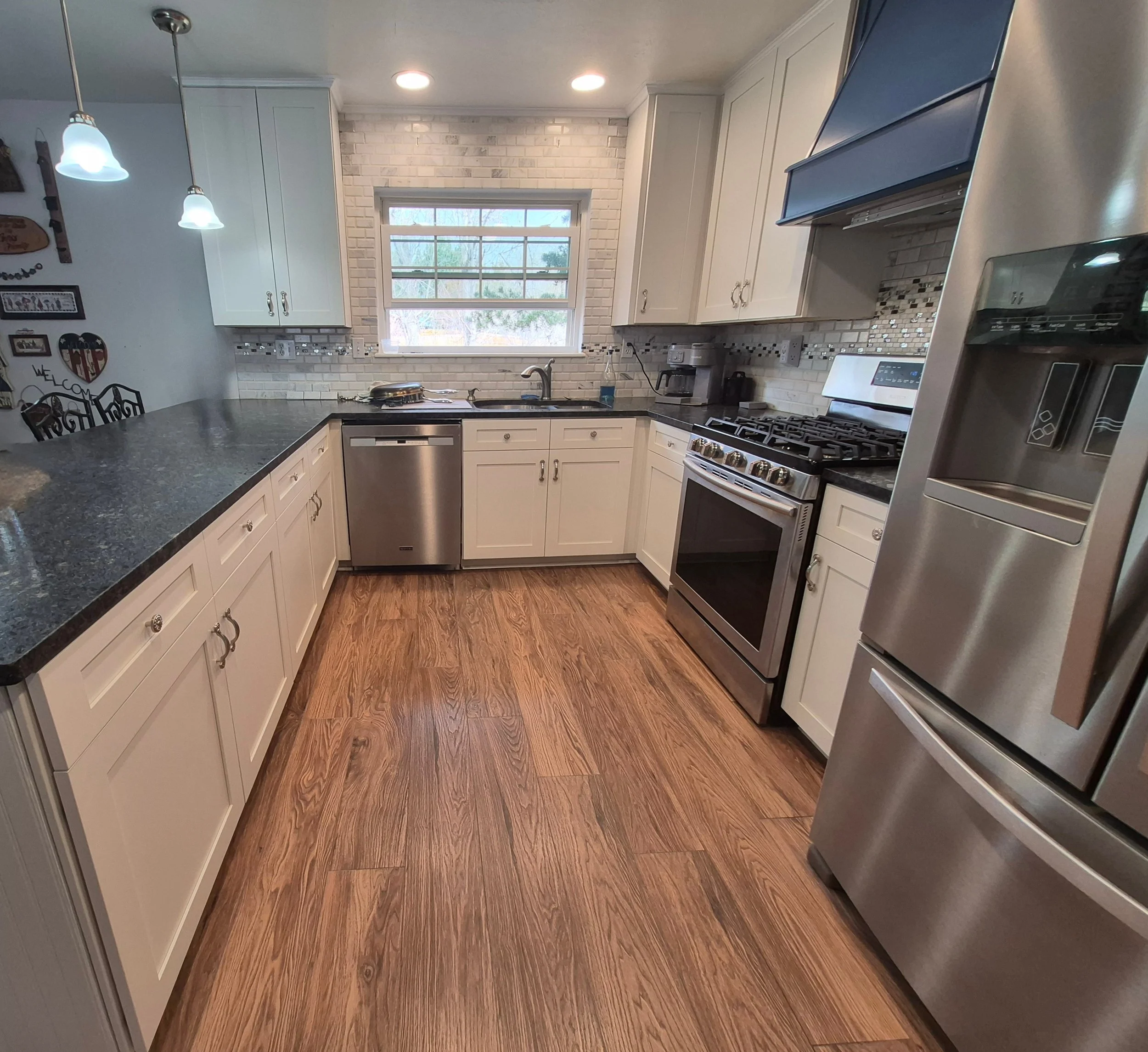 Refaced Alabaster White Shaker Kitchen