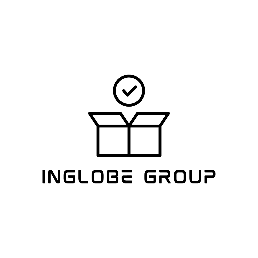 Logo of InGlobe Group featuring an open box with a checkmark above it.