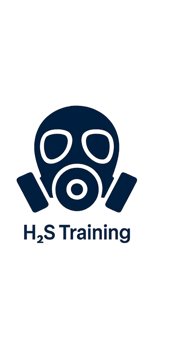Logo of H2S Training featuring a gas mask icon with the text "H2S Training" below.