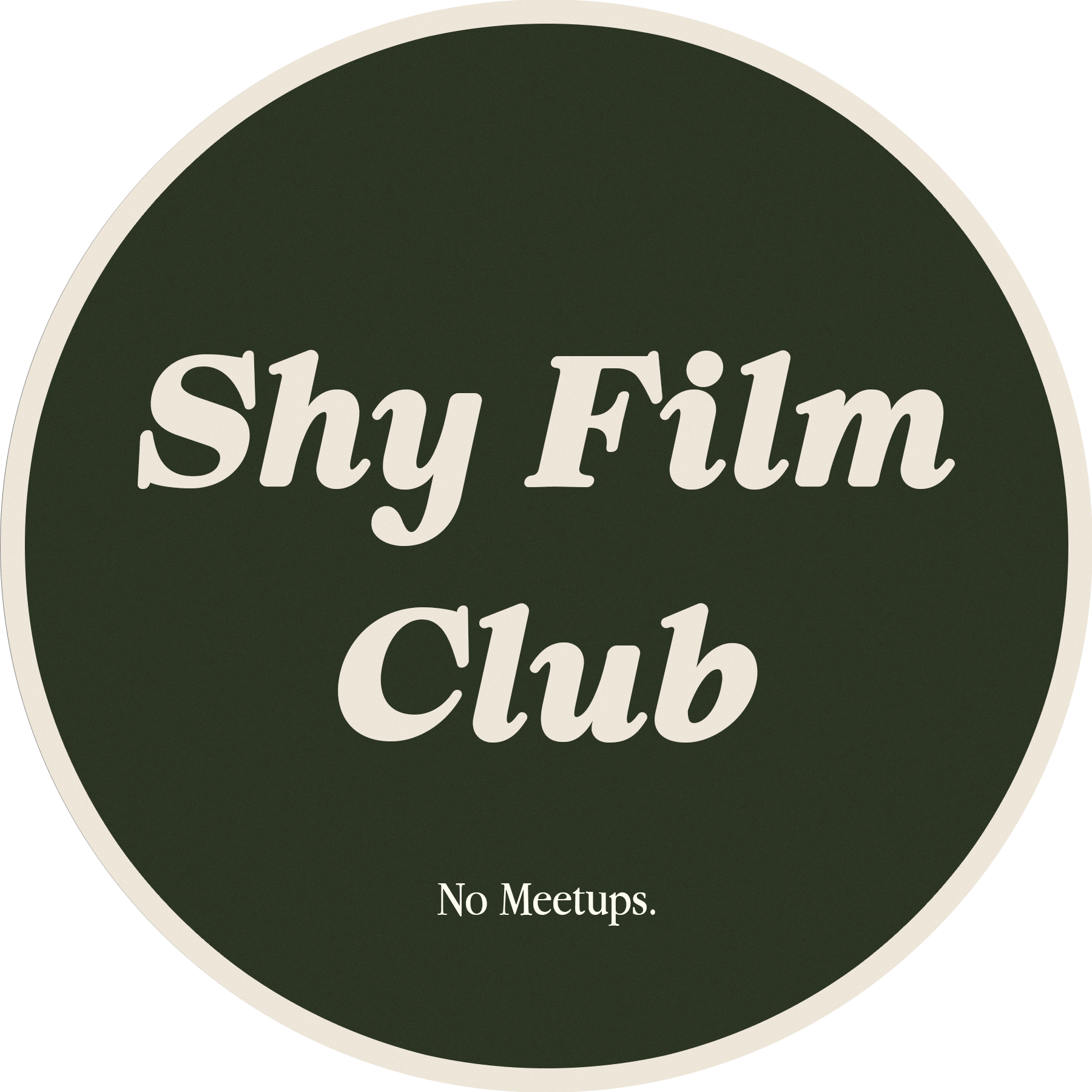 Shy Film Club Sticker