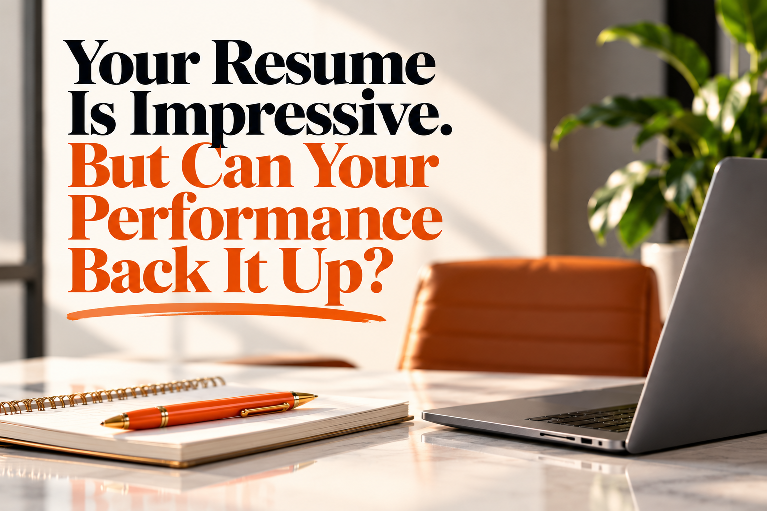 Your Resume Is Impressive. But Can Your Performance Back It Up?