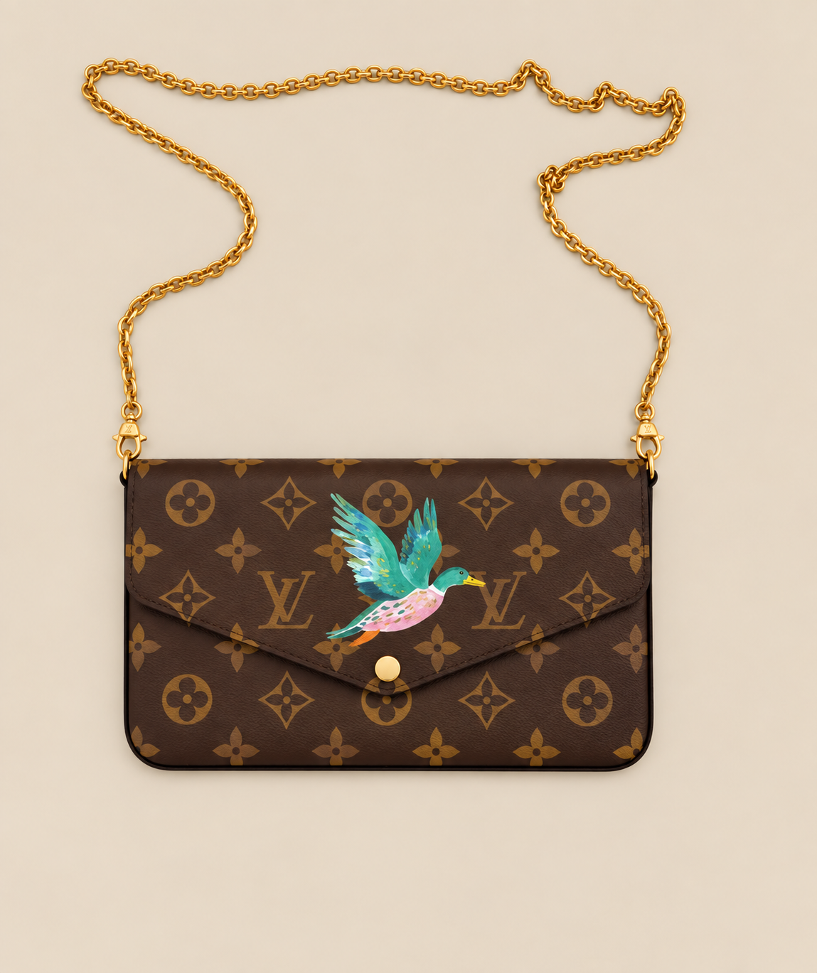 Preppy Mallard Chain Crossbody