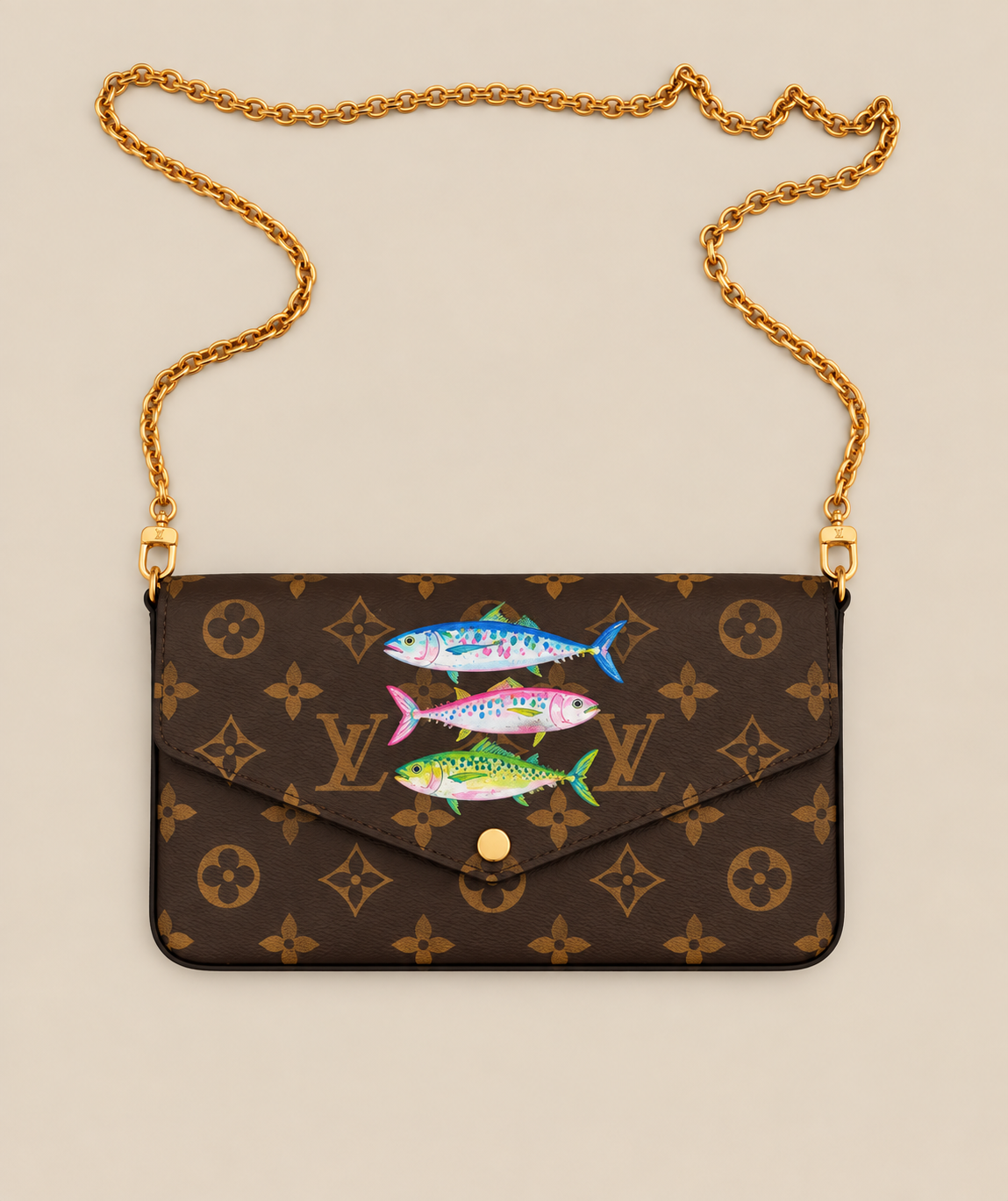 Colorful Catch Chain Crossbody