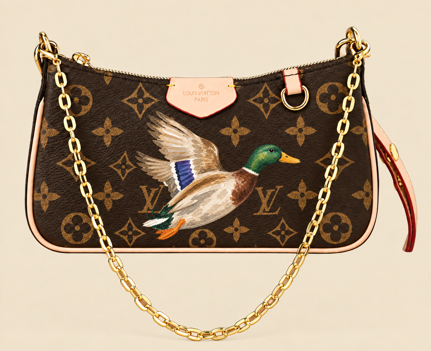 Watercolor Mallard Shoulder Bag