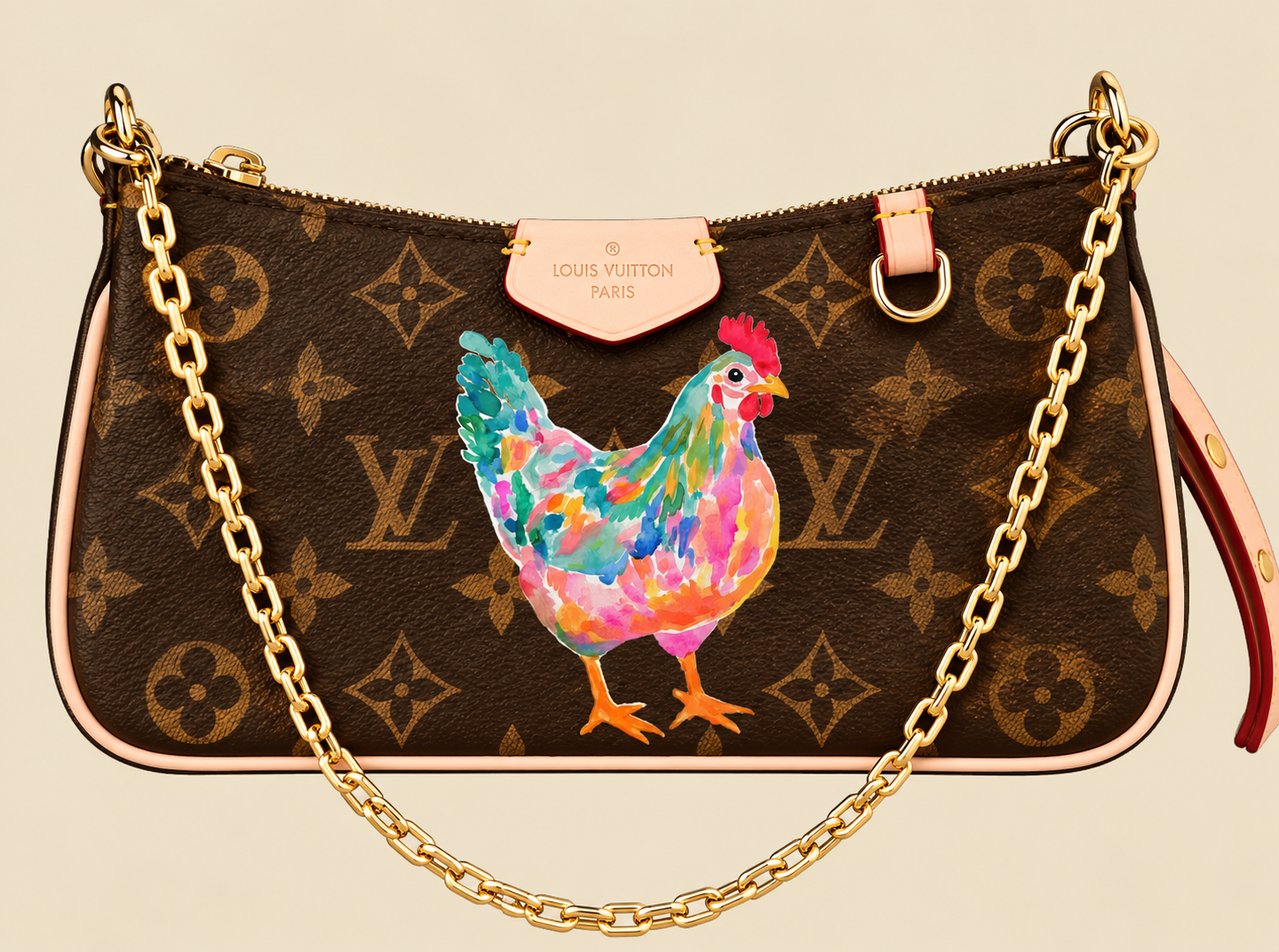Colorful Cluck Small Shoulder Bag