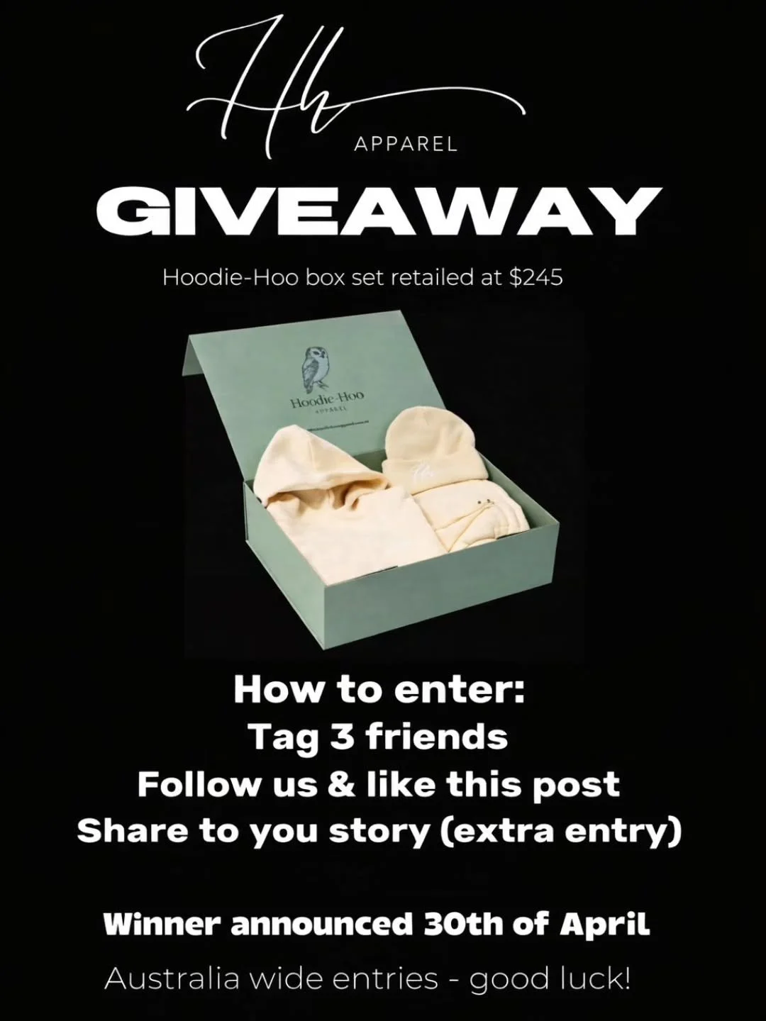 🎁 MONTHLY GIVEAWAY 🎁

Win a full Hoodie Hoo Box Set 
(hoodie, shirt, pants, shorts + beanie)
Built for comfort. Designed to stand out.

To enter:
&ndash; Follow @hoodiehooapparel
&ndash; Like &amp; save this post
&ndash; Tag 3 friends
&ndash; Share