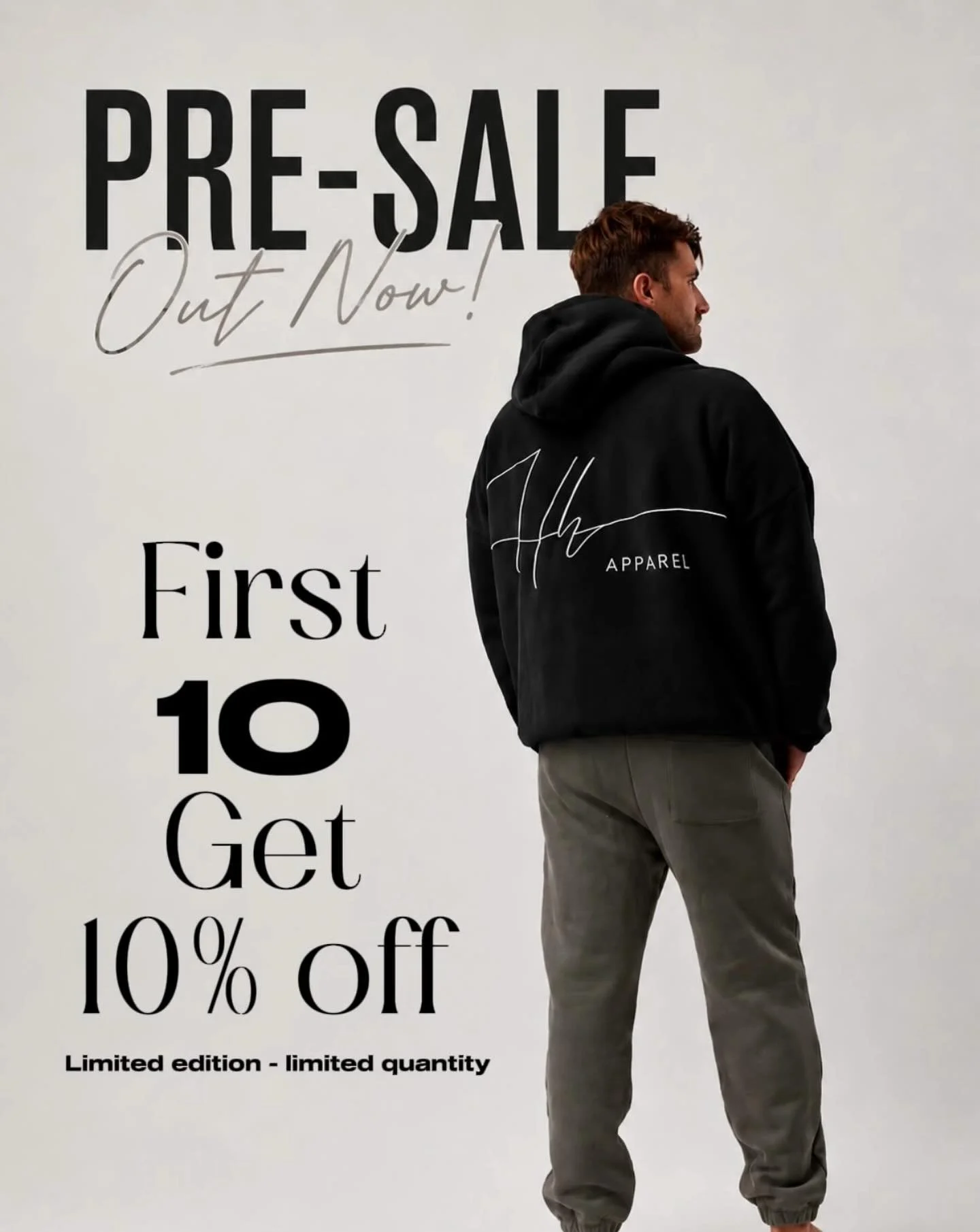 You asked for black. We made it happen. 🖤🔥

The first 10 lucky people to secure a black hoodie will receive 10% OFF.

Limited numbers available and we don&rsquo;t expect these to last long.

Same premium quality. Same double-lined comfort.

Shop no