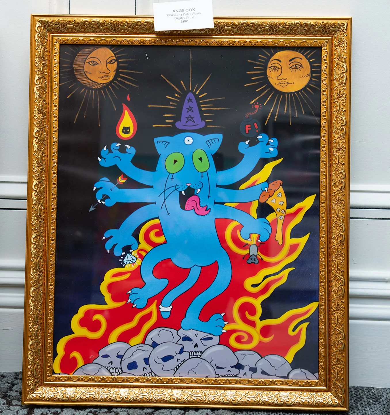 ANGE COX ‘Dancing With Vices’ 
Digital Print