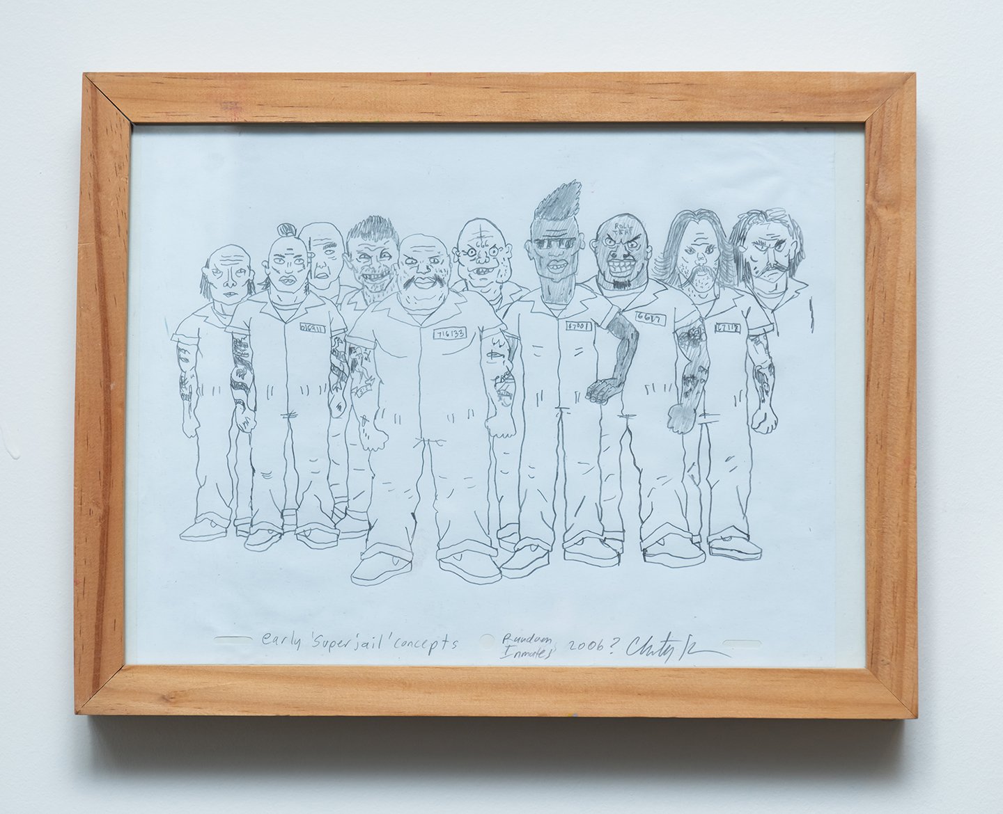 
CHRISTY KARACAS ‘Inmates' 
Early Superjail! Concept Art
10" x 13" Pencil on paper