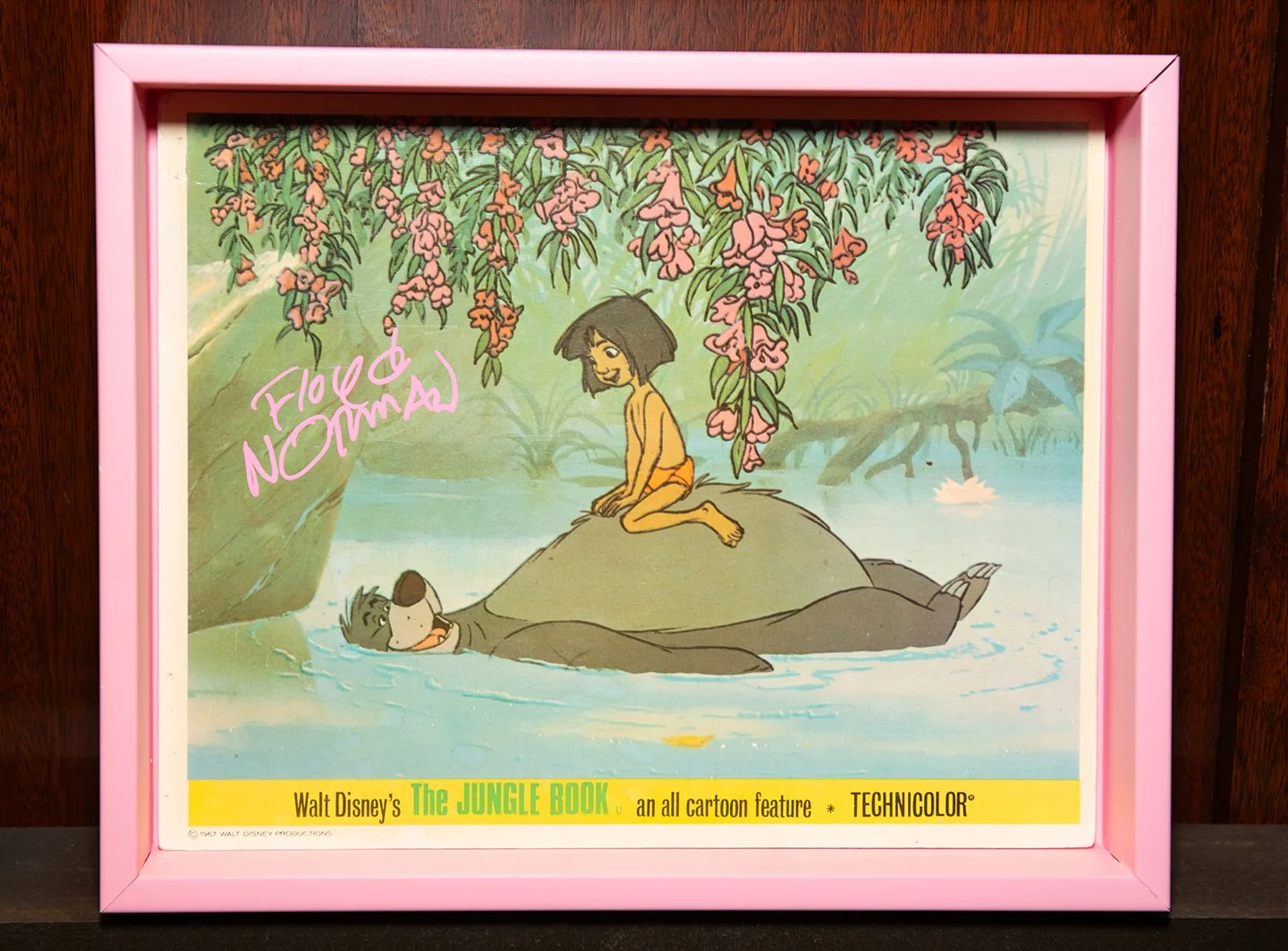 FLOYD NORMAN Signed ‘Jungle Book'
Floating Bear Lobby Card
