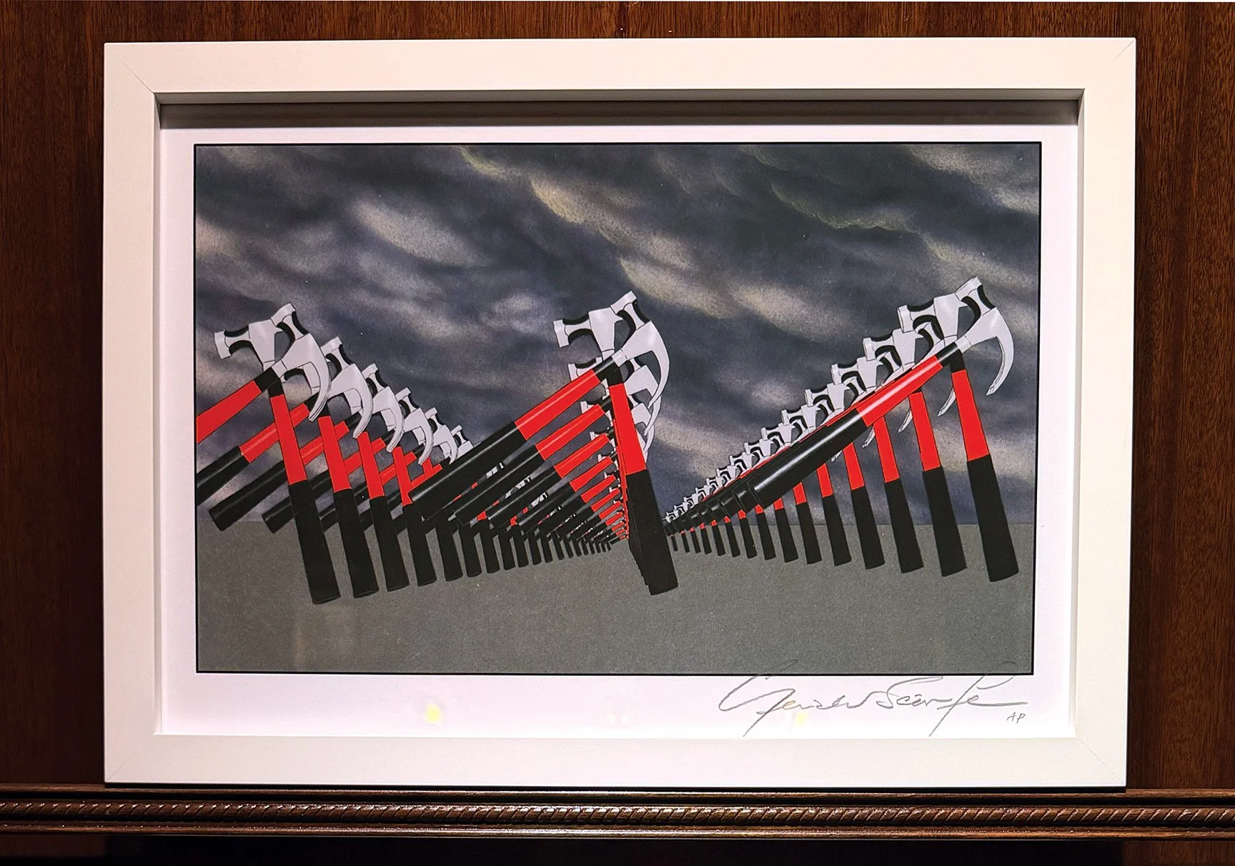 GERALD SCARFE ‘Hammers' 
12.60” × 18.90” Artist Print