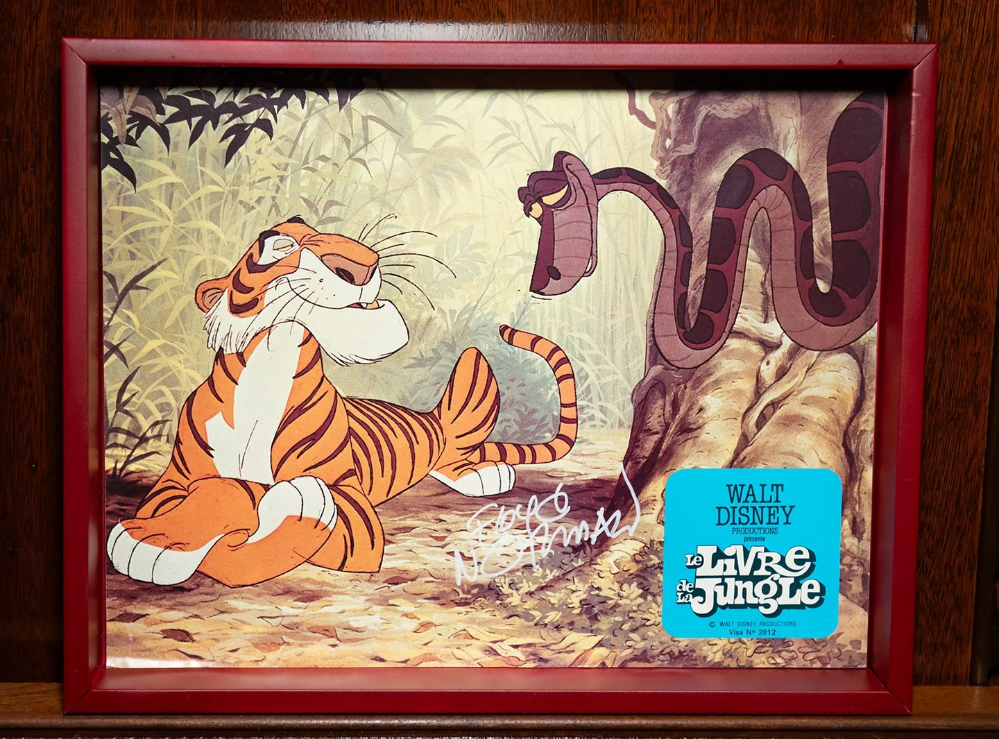 FLOYD NORMAN Signed ‘Le Livre de La Jungle'
 (Jungle Book) Lobby Card