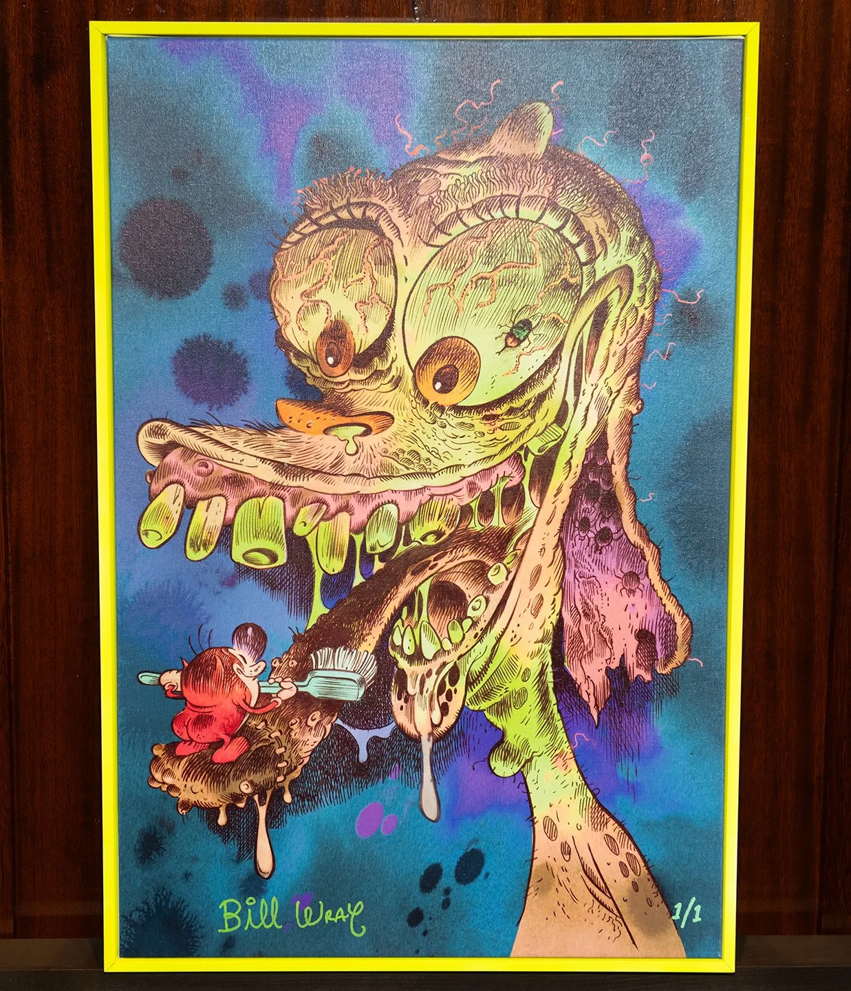 BILL WRAY ‘Dental Hijinks‘
Signed Archival Pigment Print on Canvas 21” x 31” • 1/1