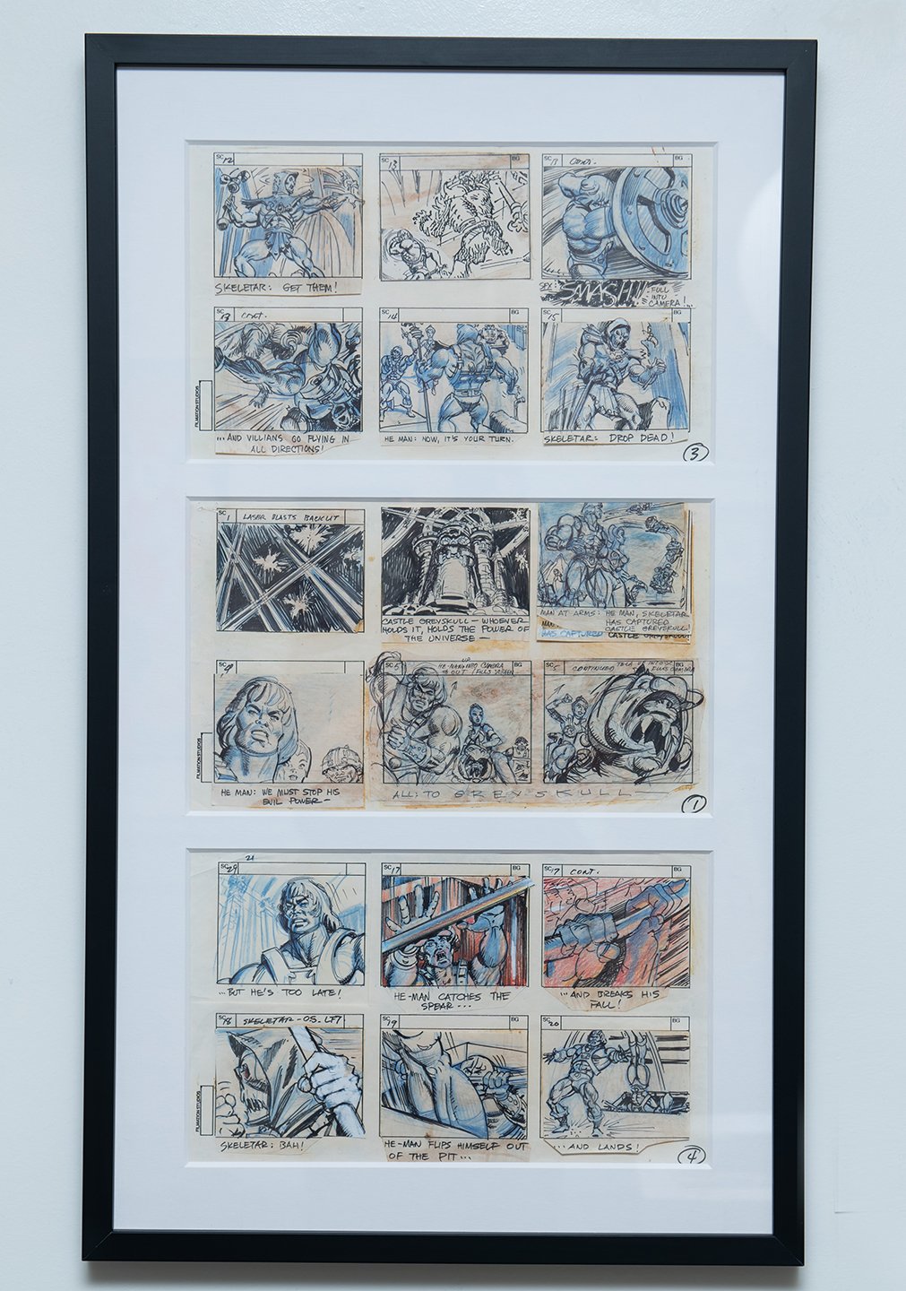 MEL KEEFER ‘He-Man Story Boards’ 
18 Story Board Drawings