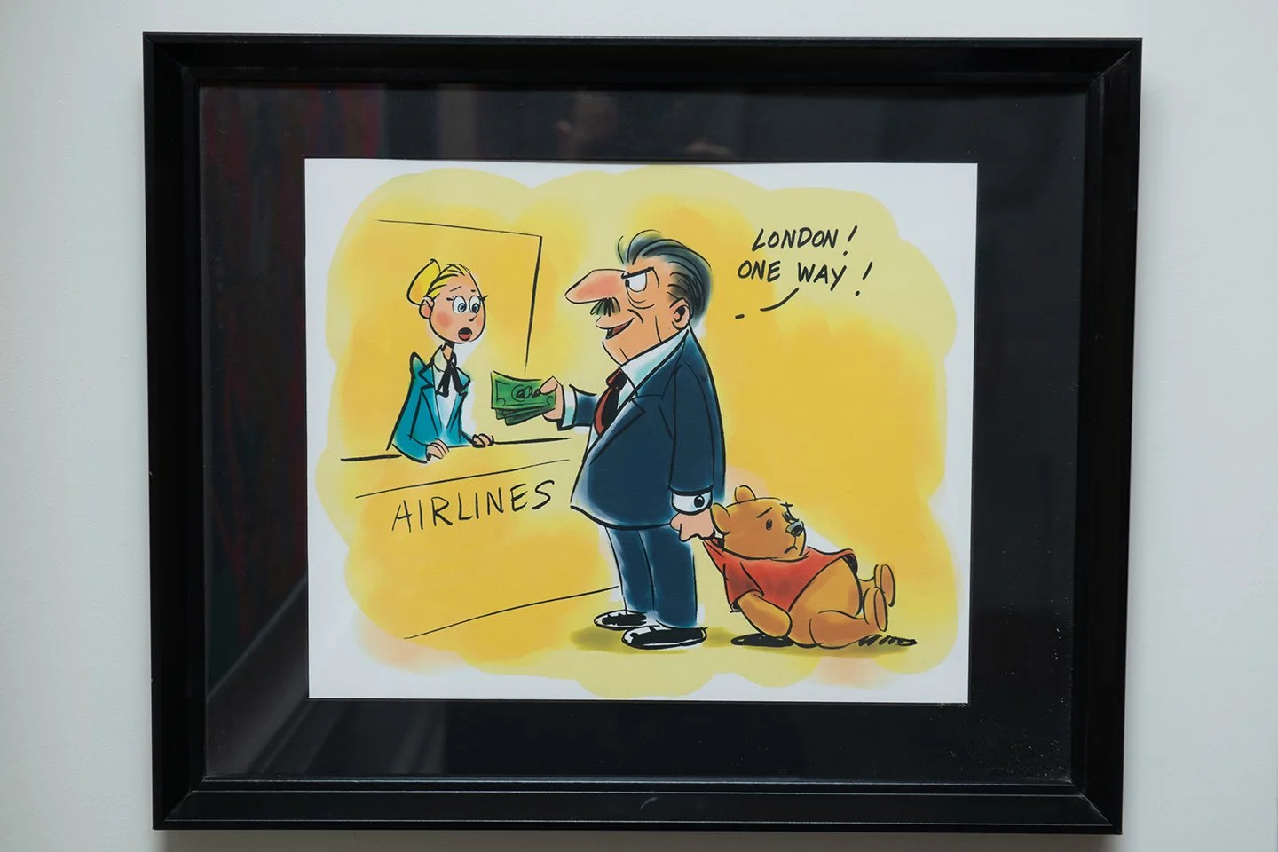FLOYD NORMAN 'Walt and Winnie The Pooh' Print