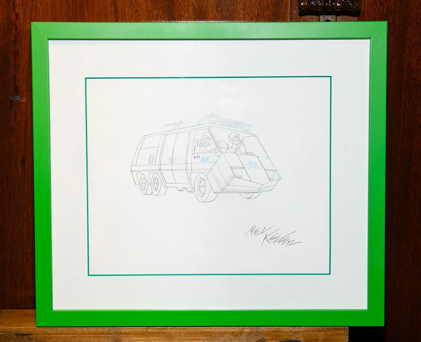 MEL KEEFER ‘Scooby Van’ 
Framed Drawing