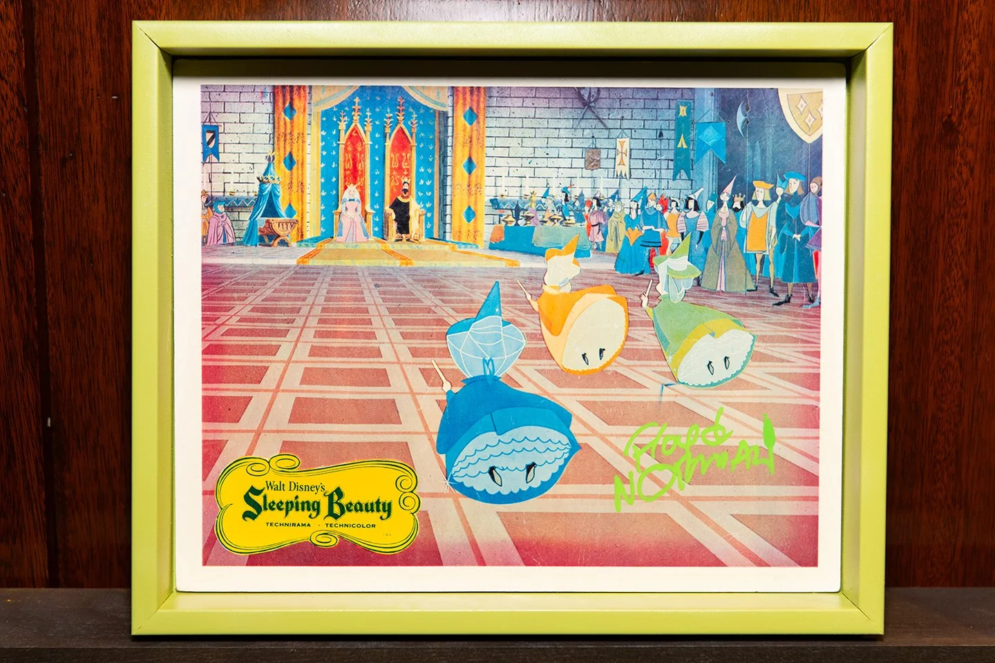 FLOYD NORMAN Signed ‘Sleeping Beauty” Lobby Card