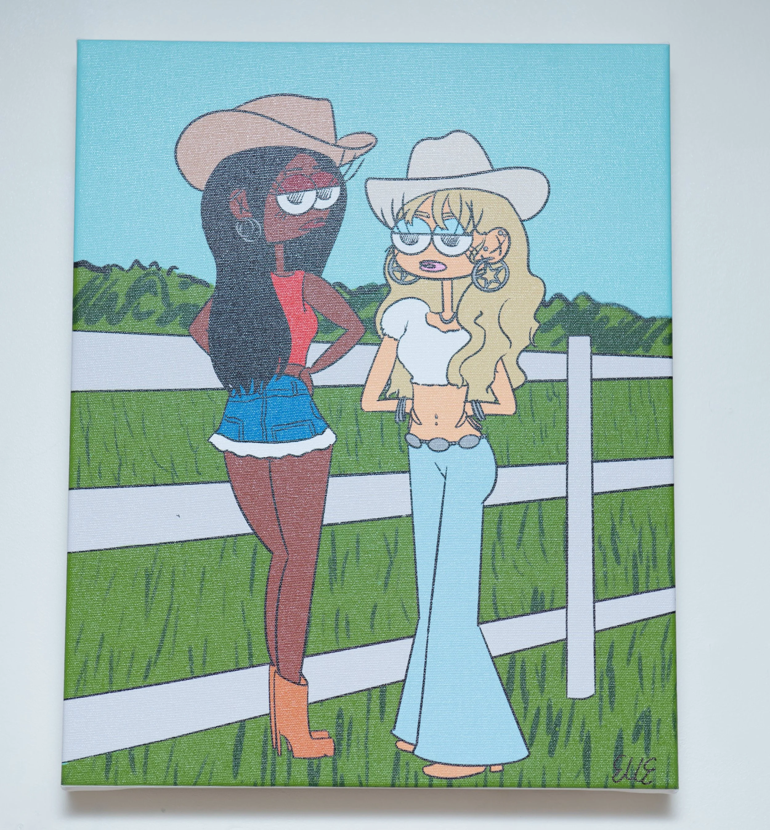 ELLE GABRIEL ‘Cowgirls’ 
Archival Pigment Print on canvas 13” x 16.25”