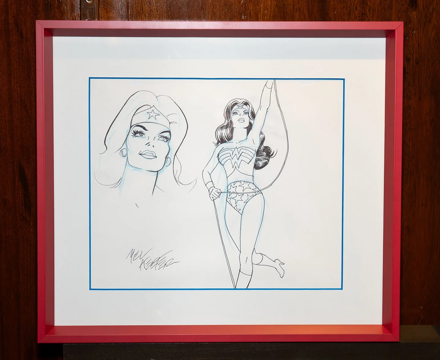 MEL KEEFER ‘Wonder Woman’ 
#1’ Framed Drawing