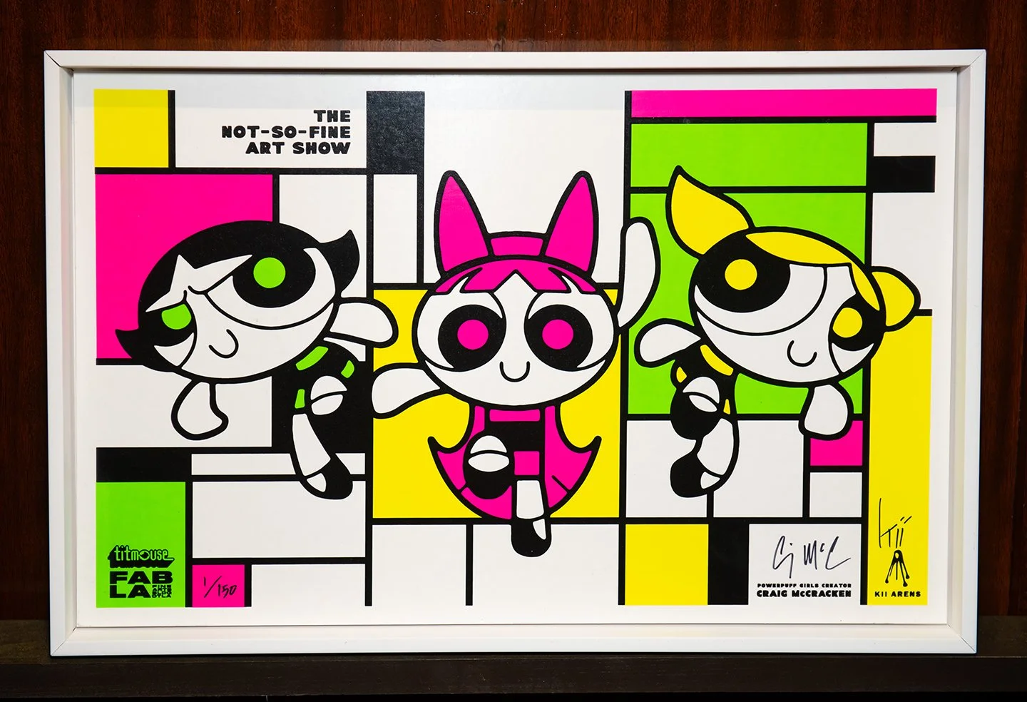 CRAIG McCRACKEN & KII ARENS 
‘The NOT-SO-FINE Art Show Print’
Signed and Screened 22“ x 14” Print
Edition of 150 Framed 1/150 - $400
Unframed - $150