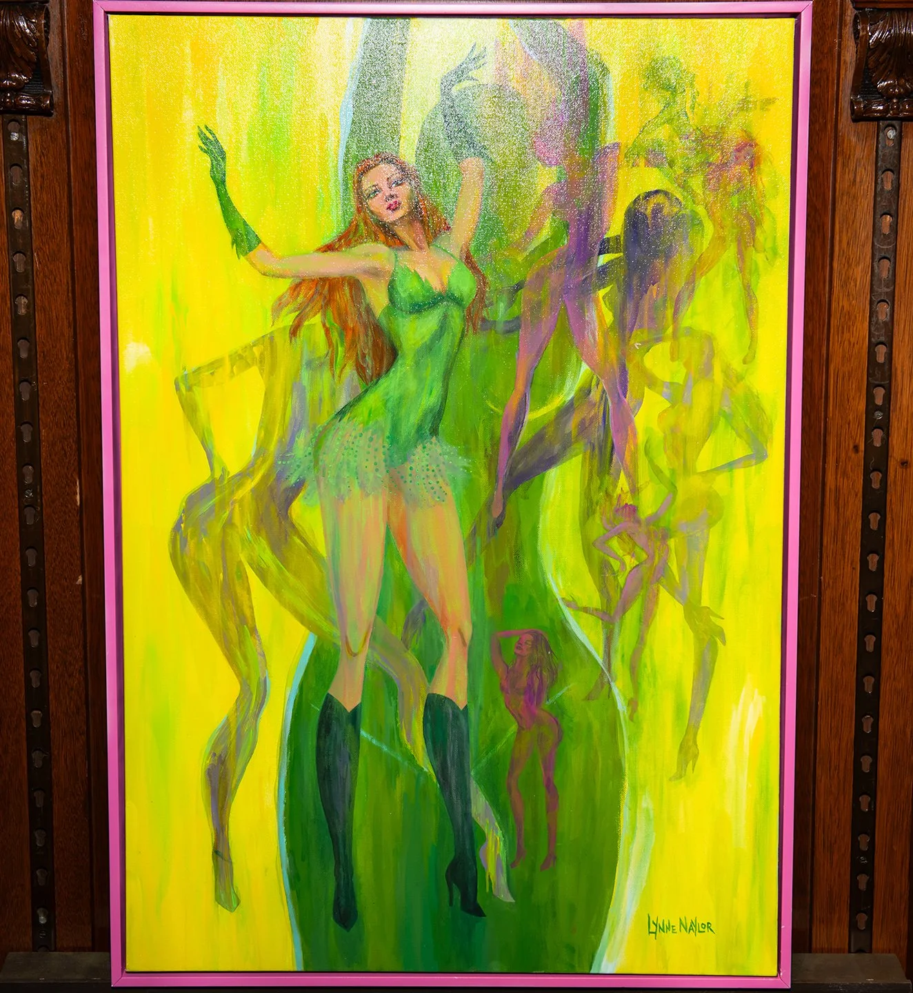 LYNNE NAYLOR ‘Poisen Ivy” 
Acrylic Painting