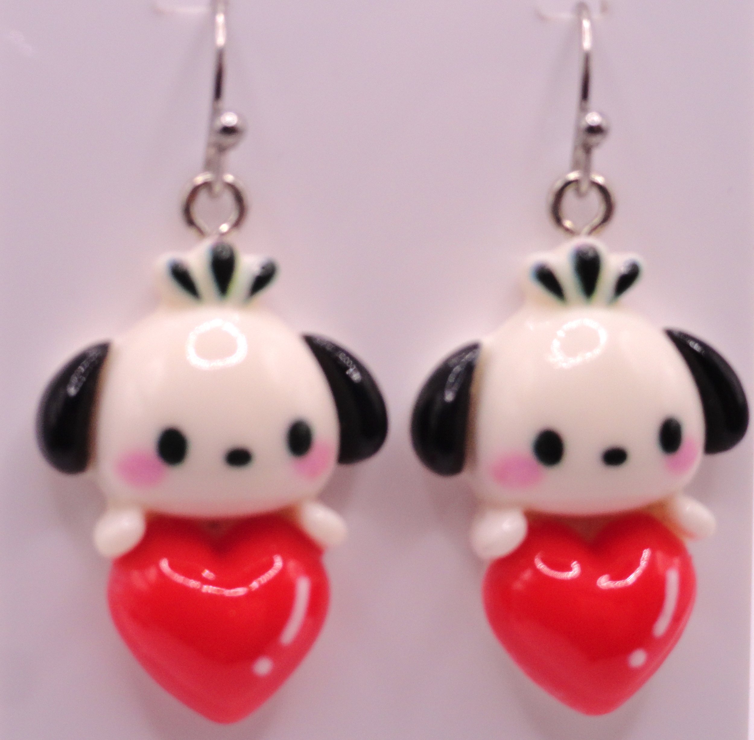 Pochacco Heart Earrings