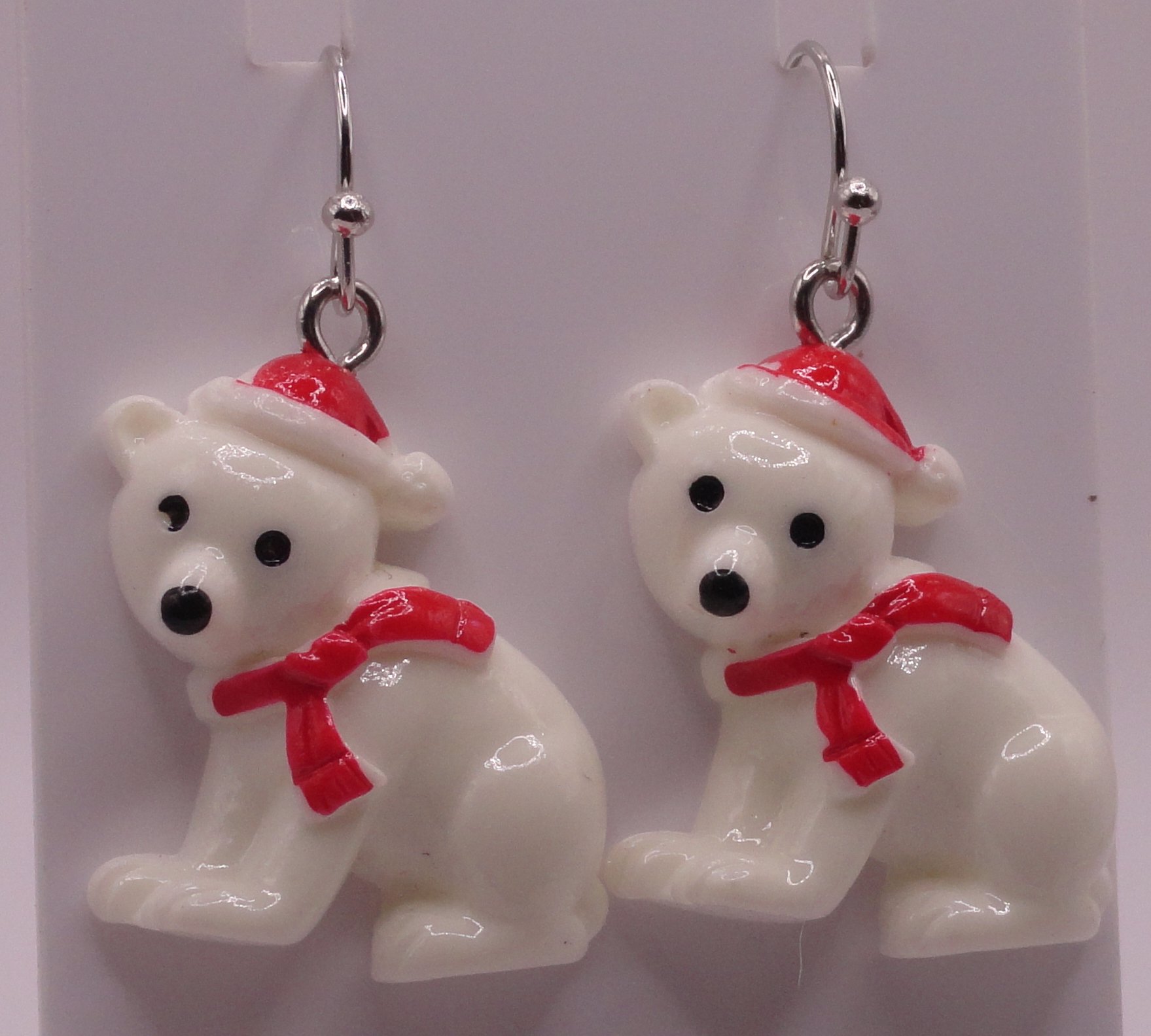 Santa Polarbear Earrings