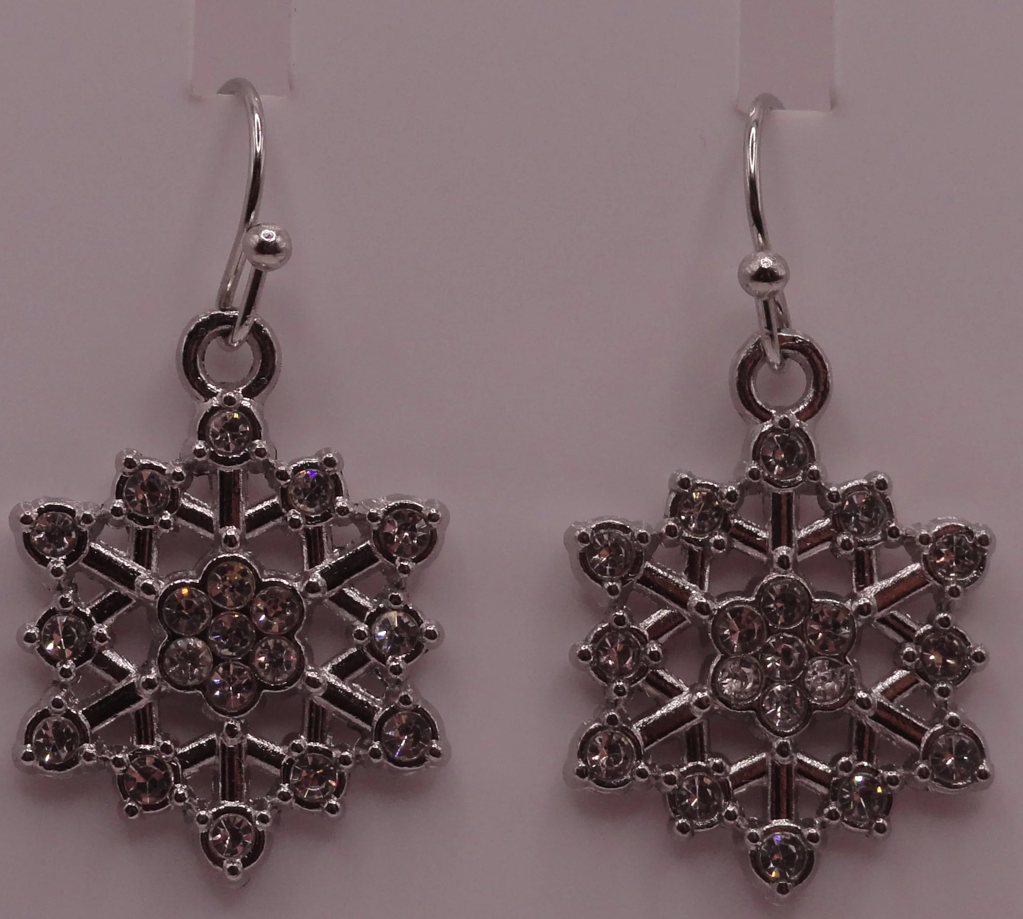 Silver Snowflake Earrings