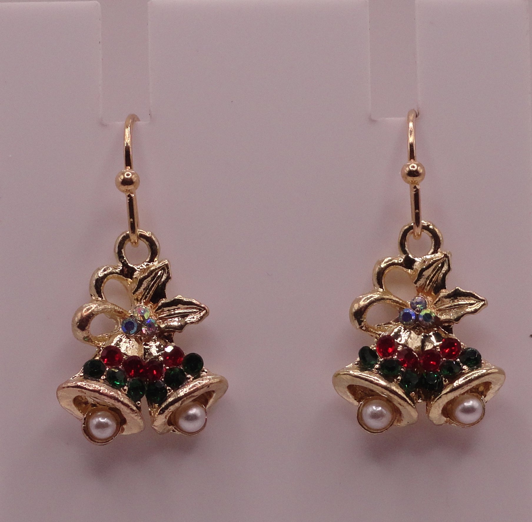 Gold Christmas Bell Earrings