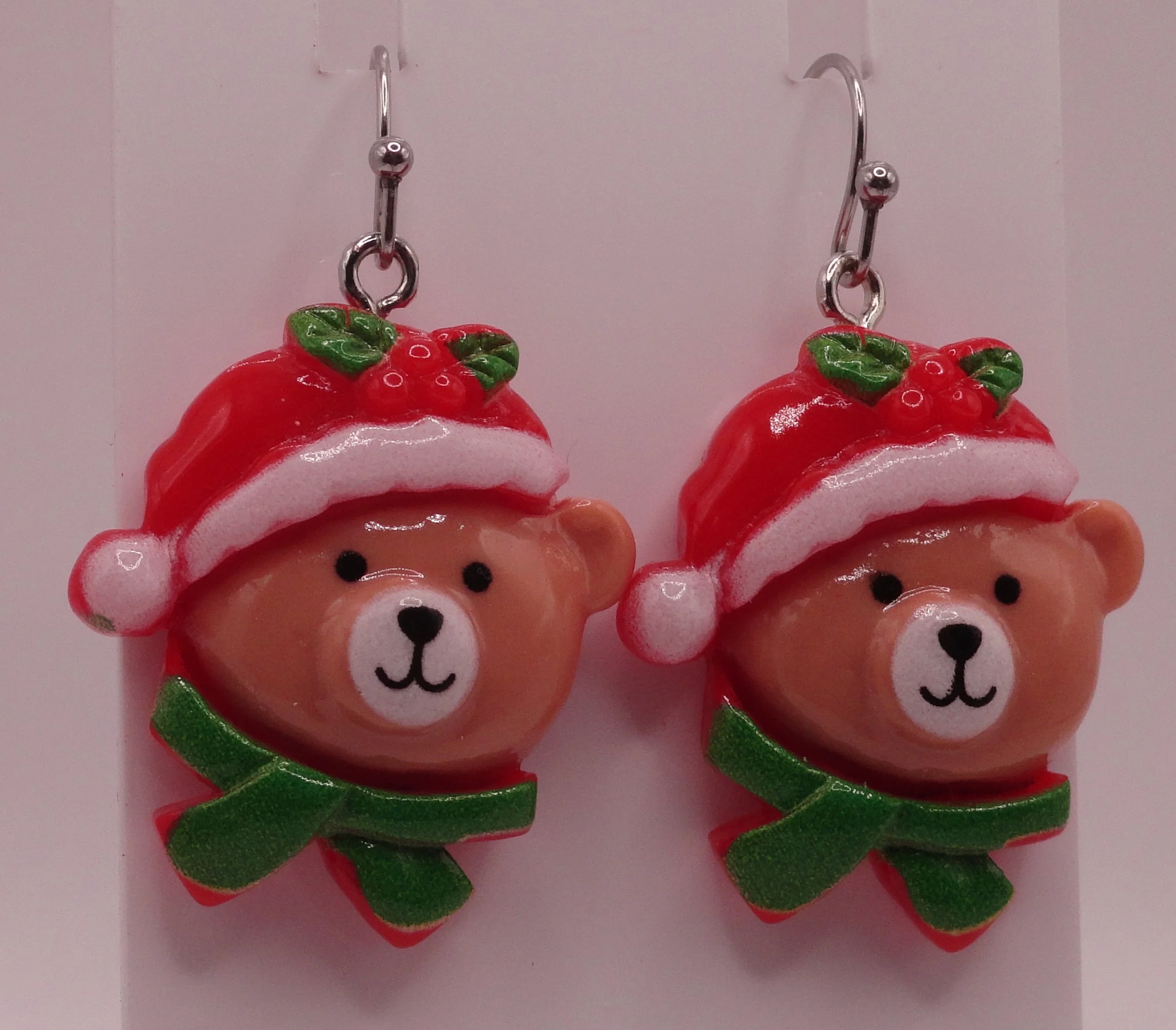 Santa Bear Earrings