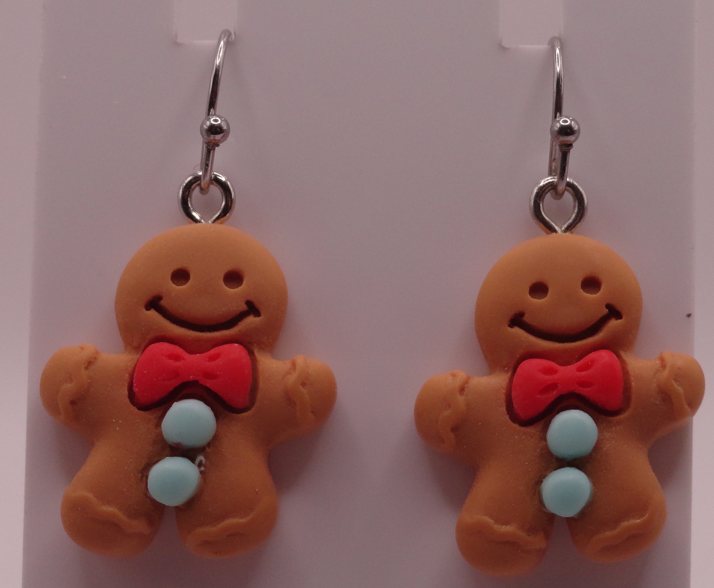 Gingerbread Man Earrings