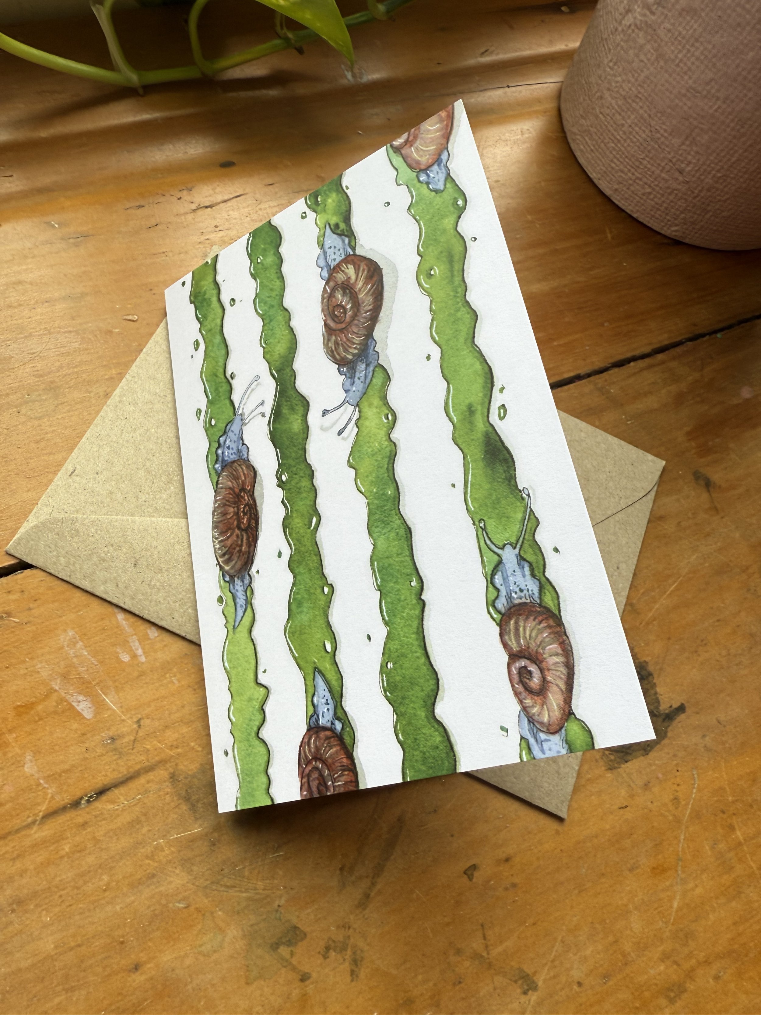 Snail mail greeting card