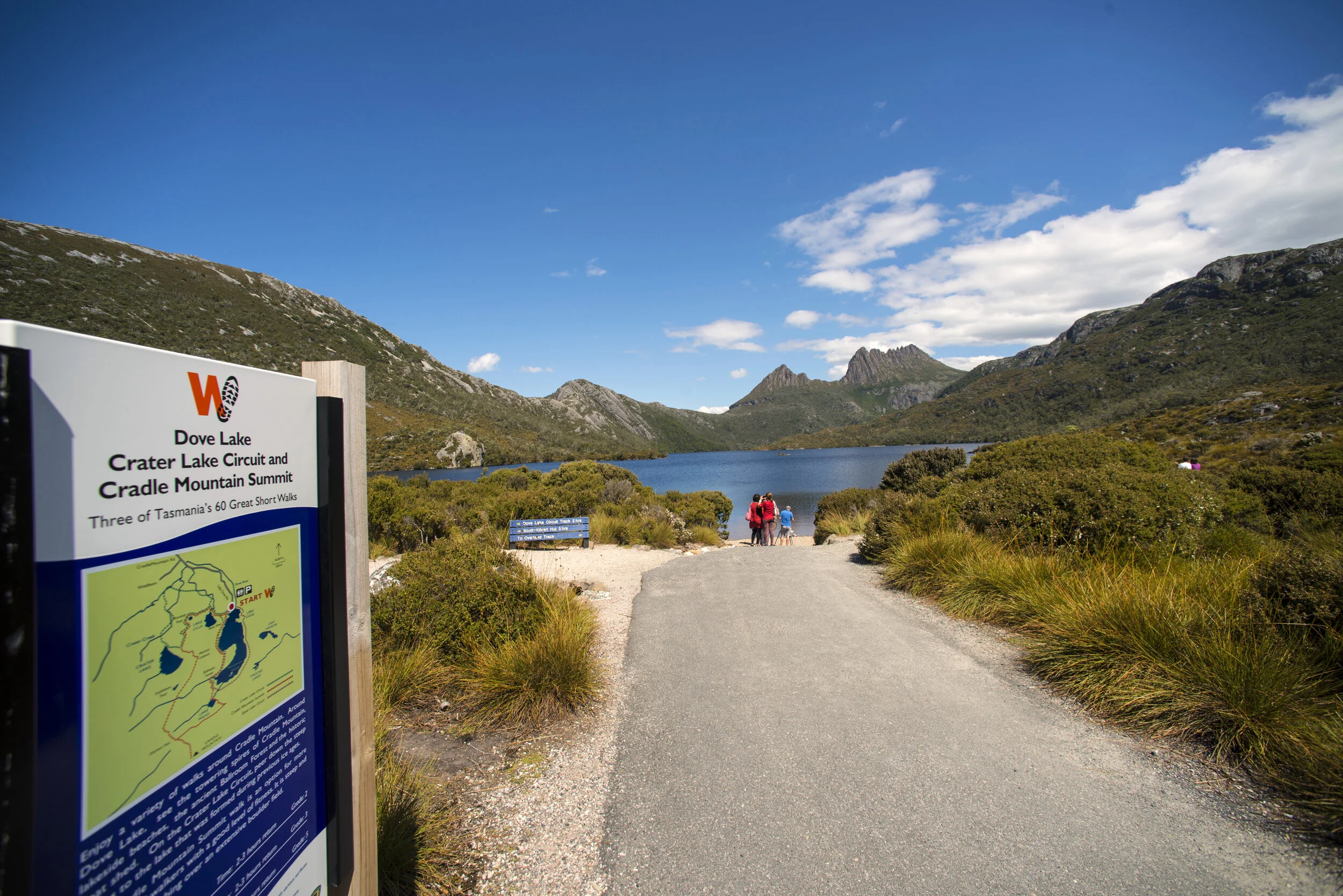 Cradle Mountain has numerous short and long hikes. Credit Tourism Tasmania &amp; Rob Burnett