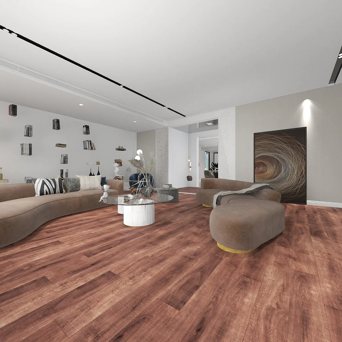 Autumnwood cherry-brown vinyl Flooring
