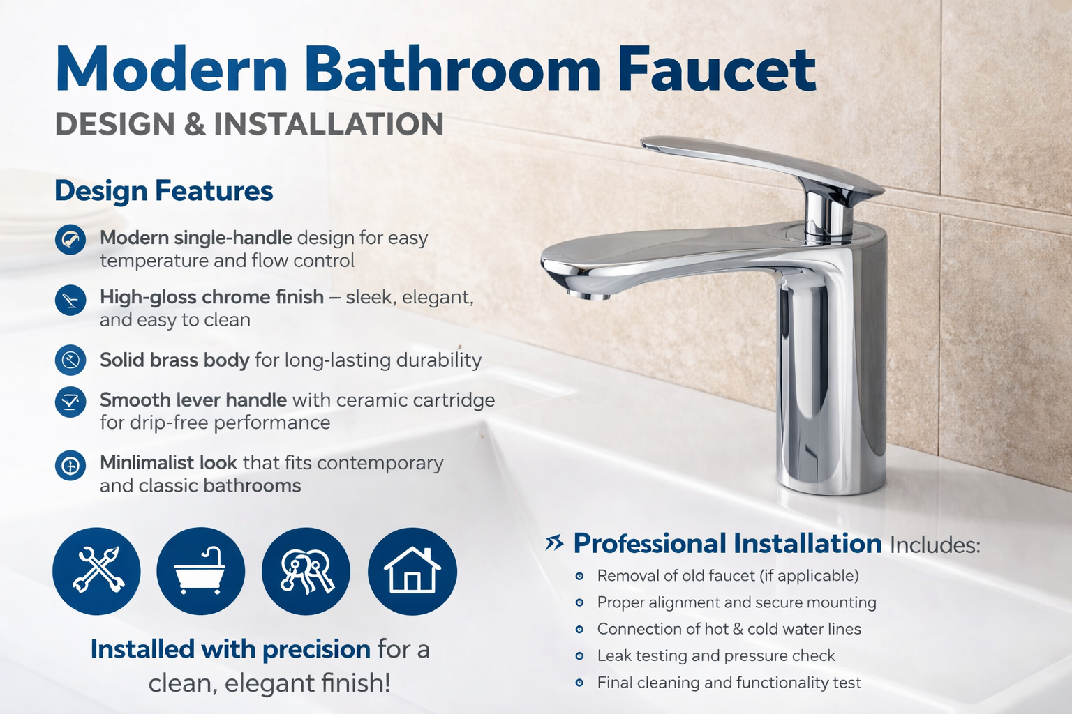 Sleek chrome bathroom faucet design.png