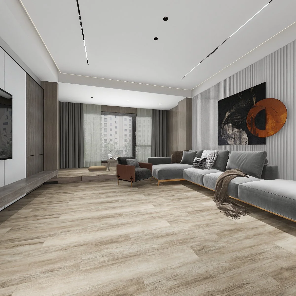 Glacier Grain Flooring vinyl Loose-Lay