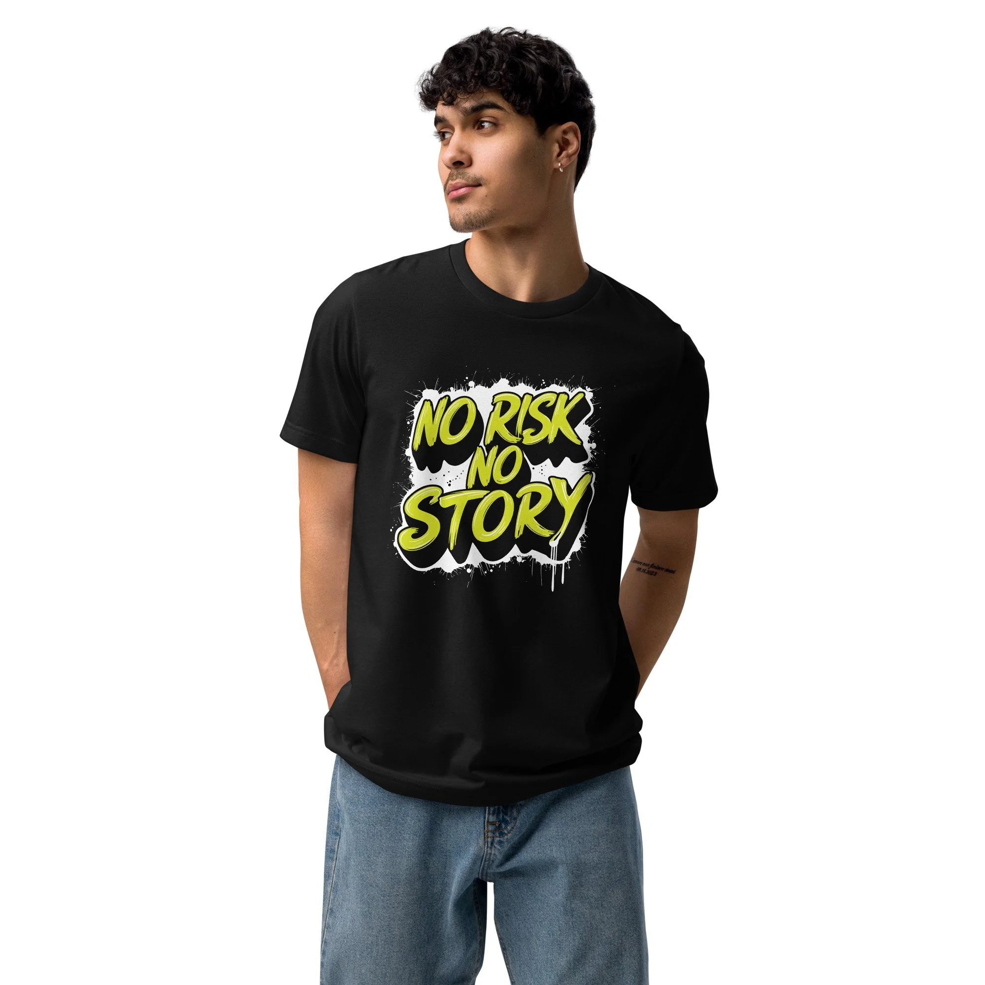 no risk no story streetwear tee