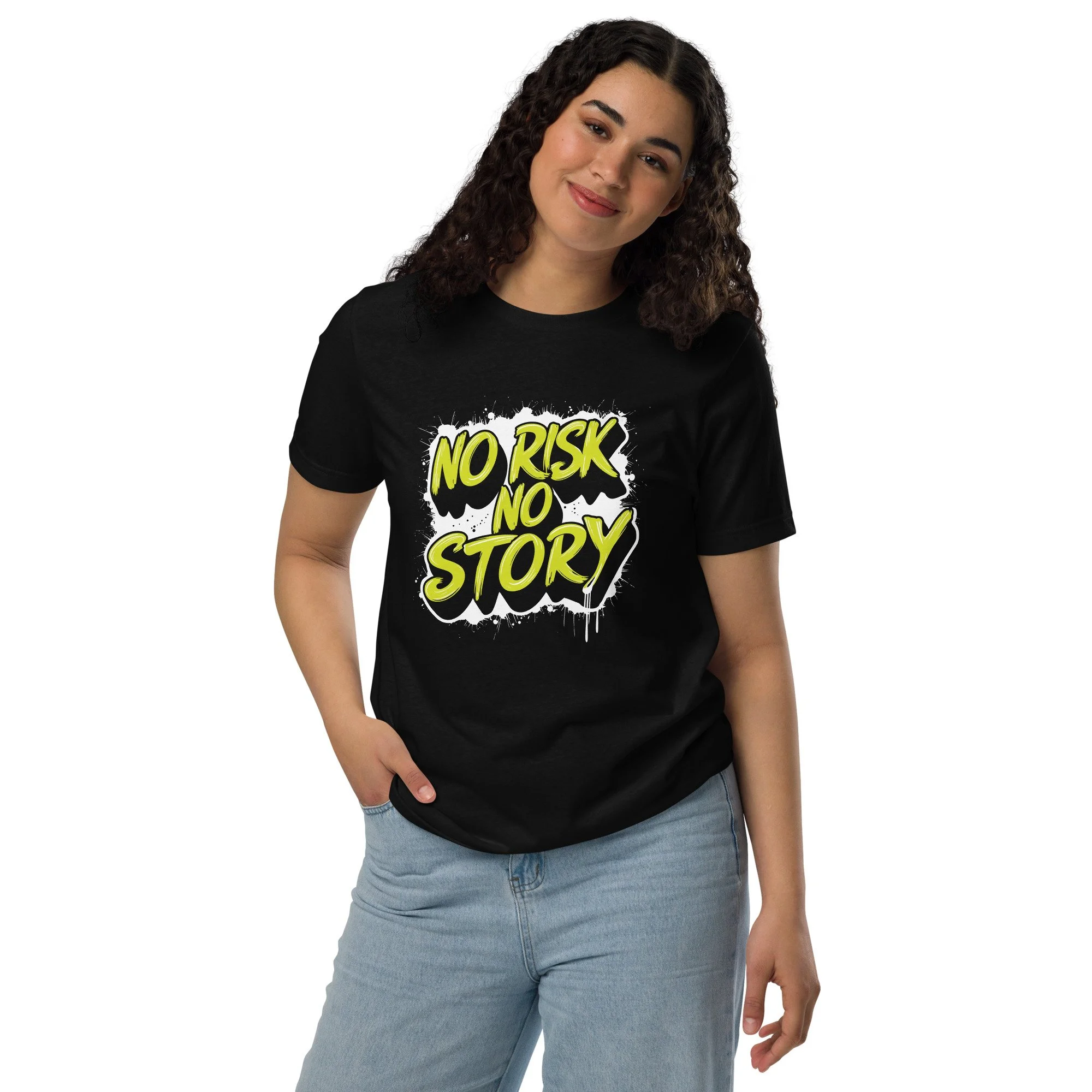 no risk no story streetwear tee