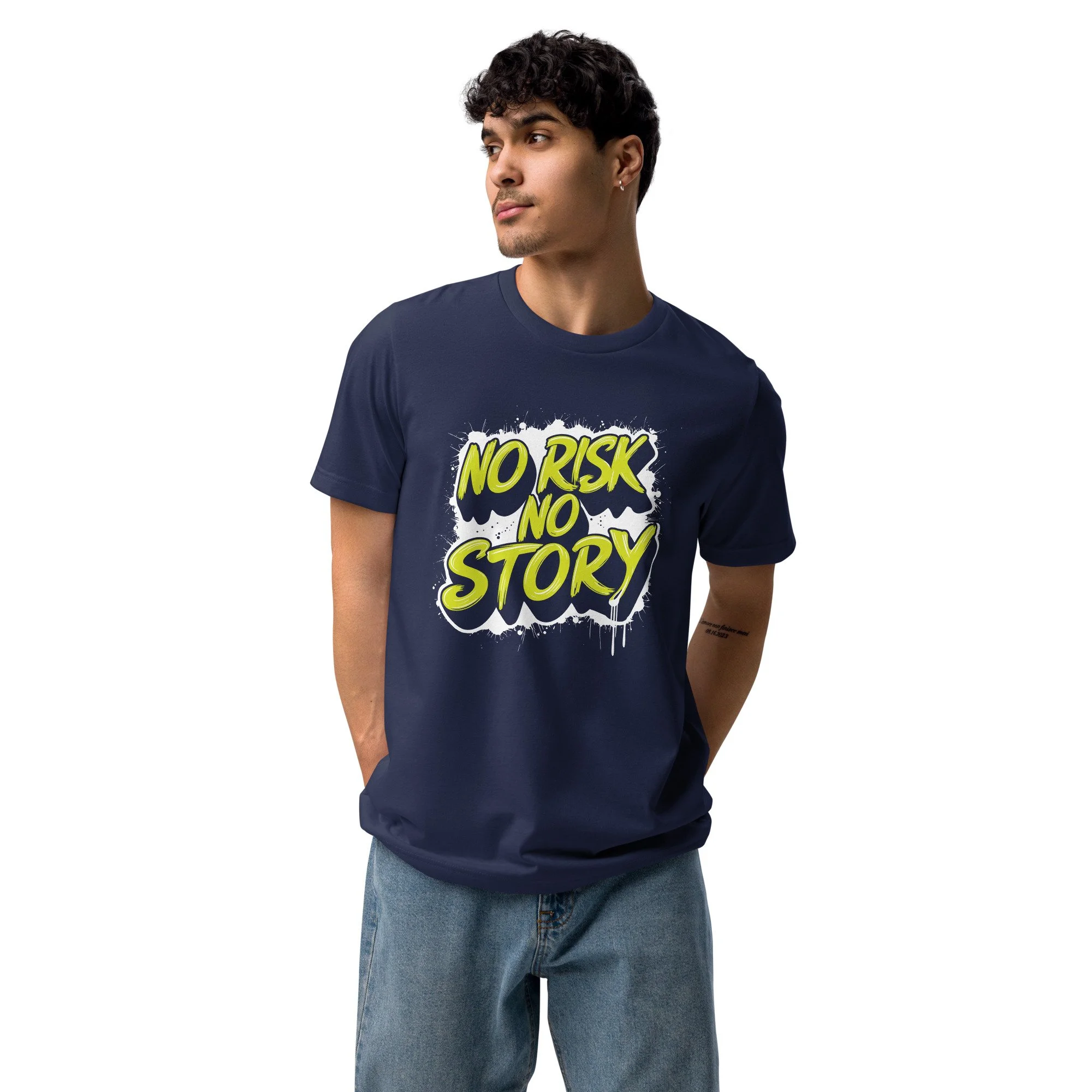 no risk no story streetwear tee